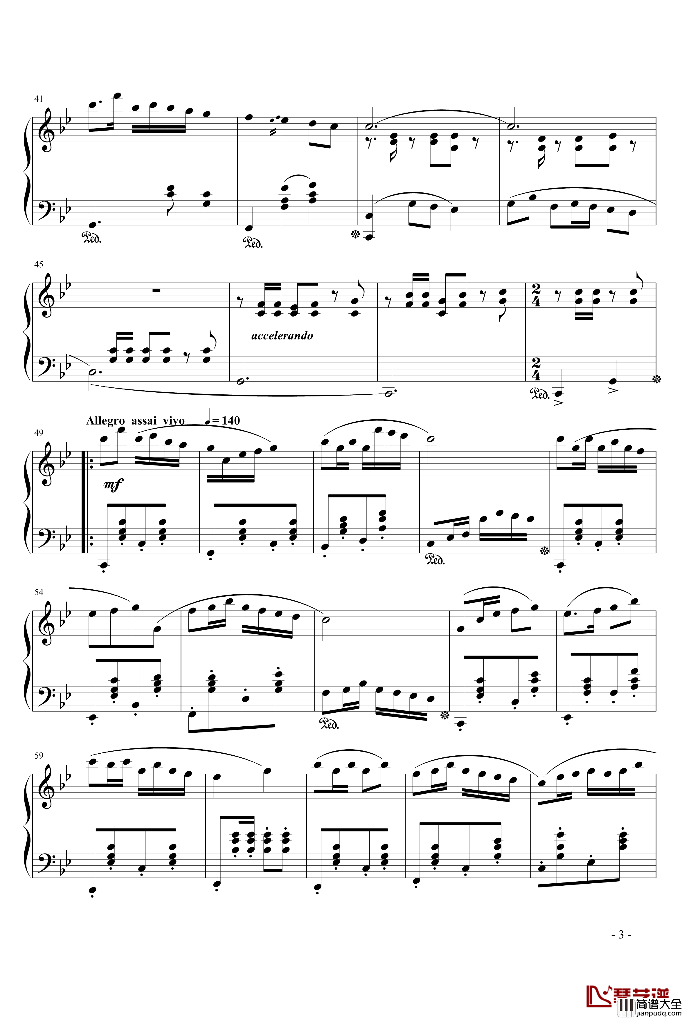 青海风情钢琴谱_902chang