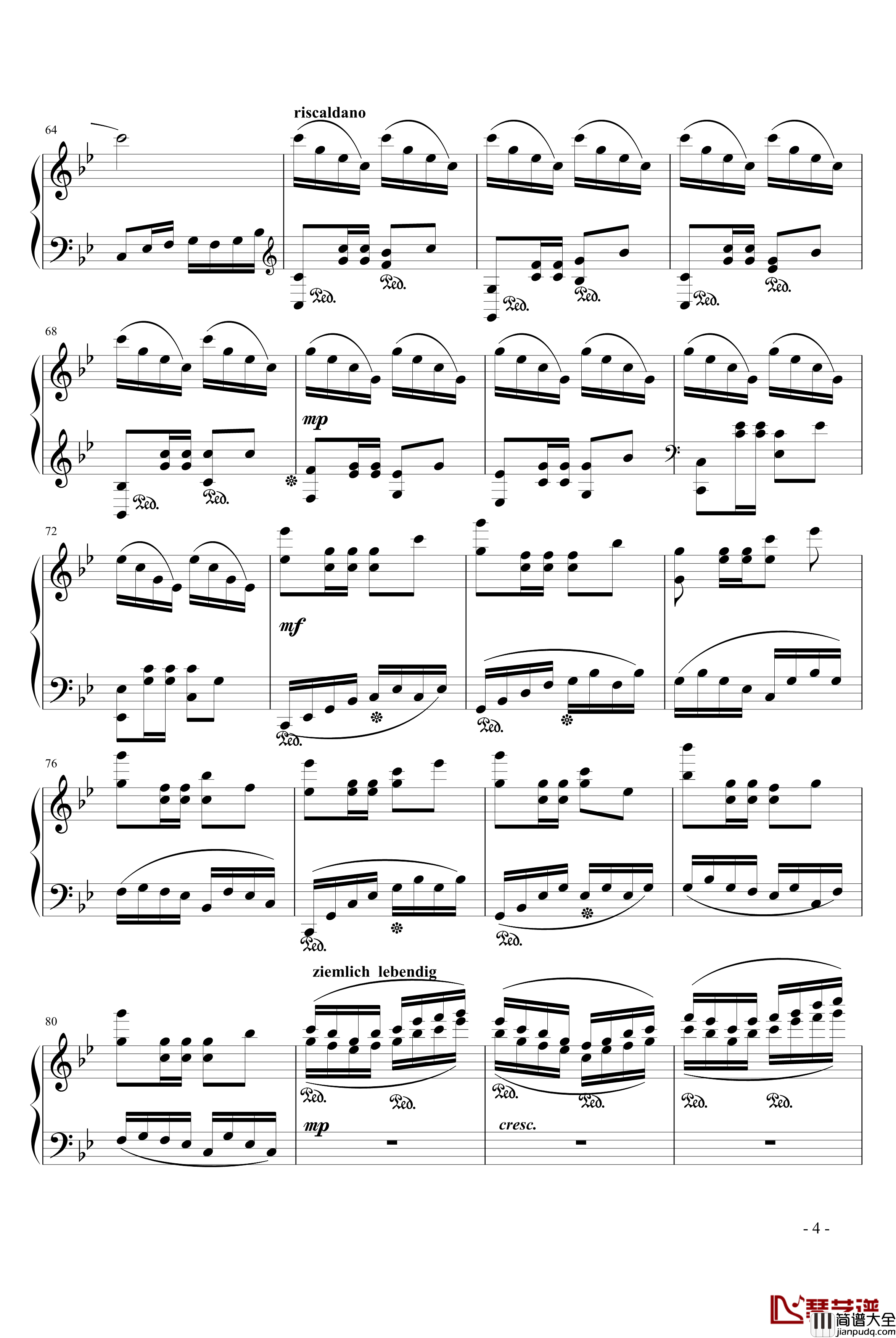 青海风情钢琴谱_902chang