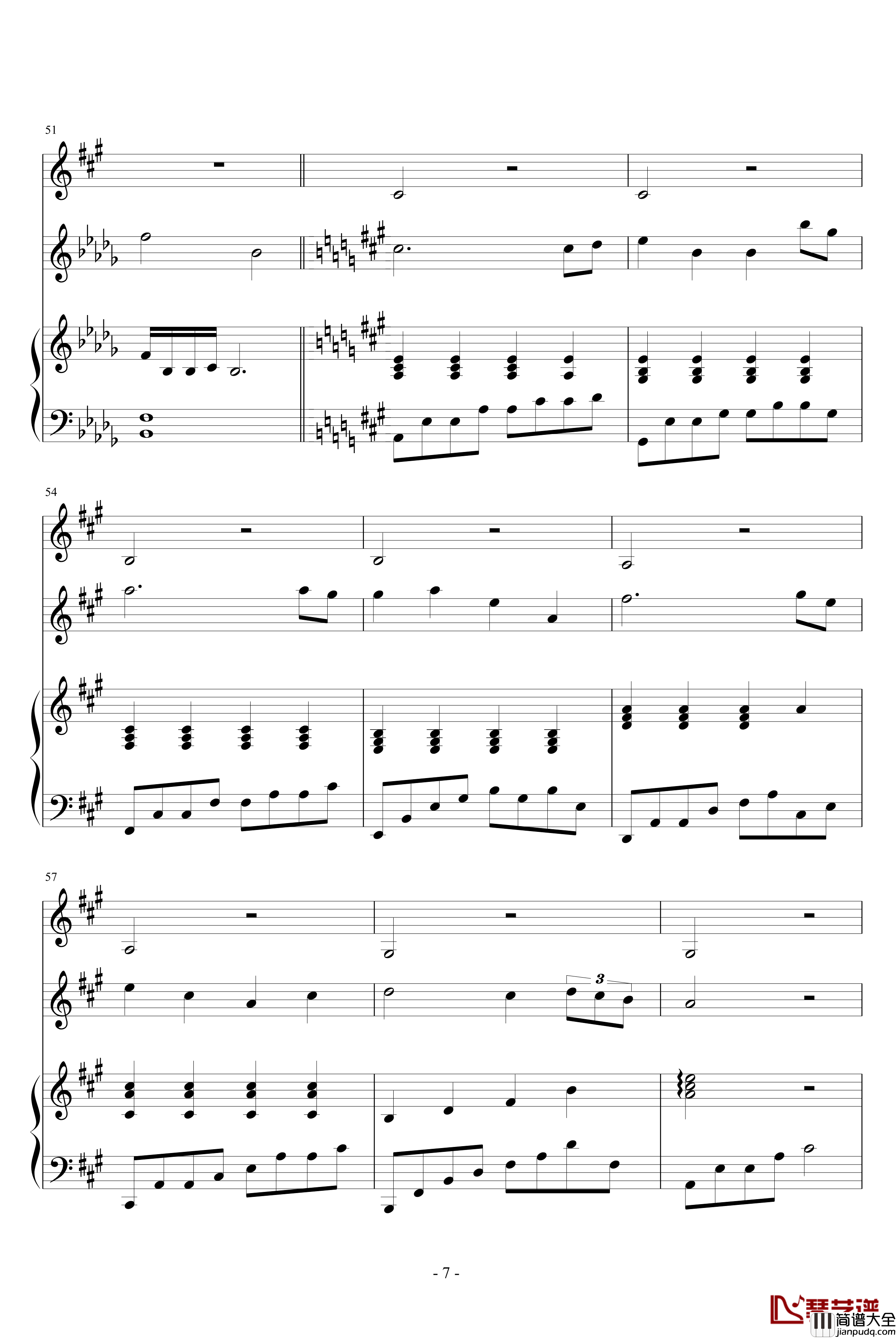 送给ZK钢琴谱_回忆_血腥残阳