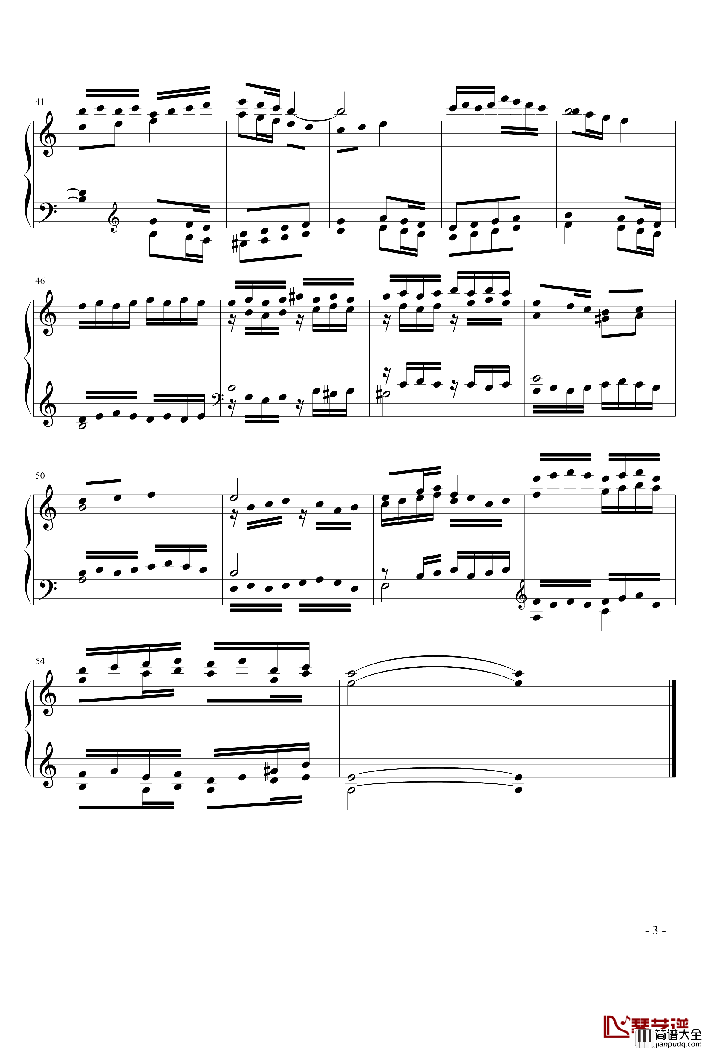 a小调_四部创意_钢琴谱_902chang