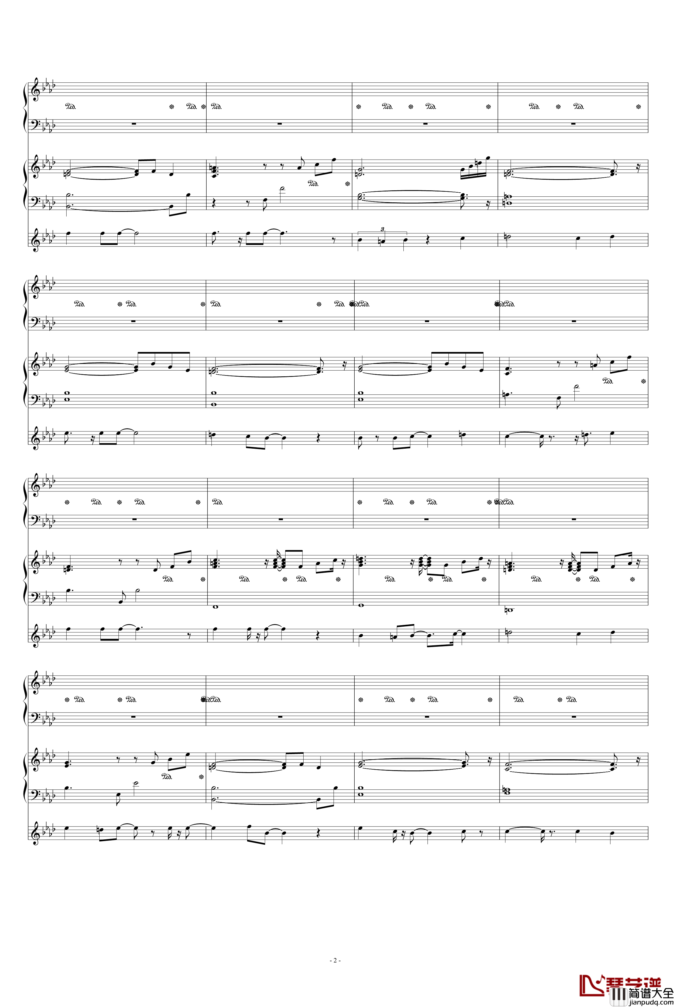 我若是你最爱的人钢琴谱_陈宇喆