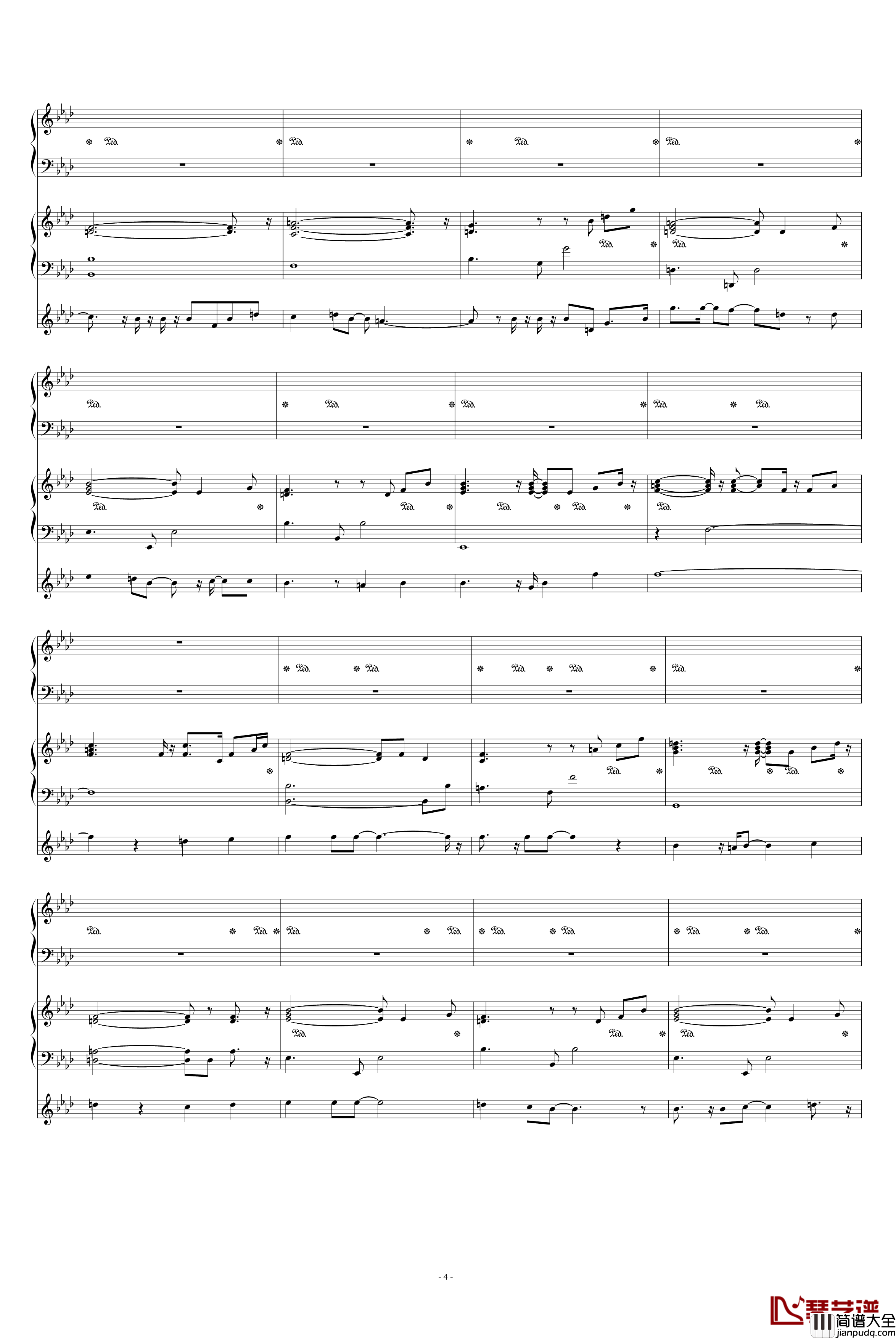 我若是你最爱的人钢琴谱_陈宇喆