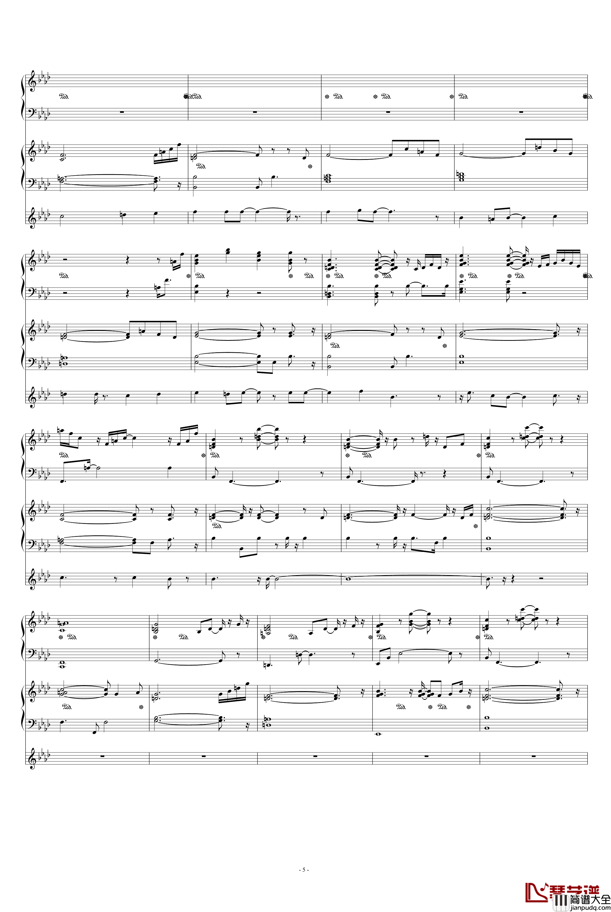 我若是你最爱的人钢琴谱_陈宇喆