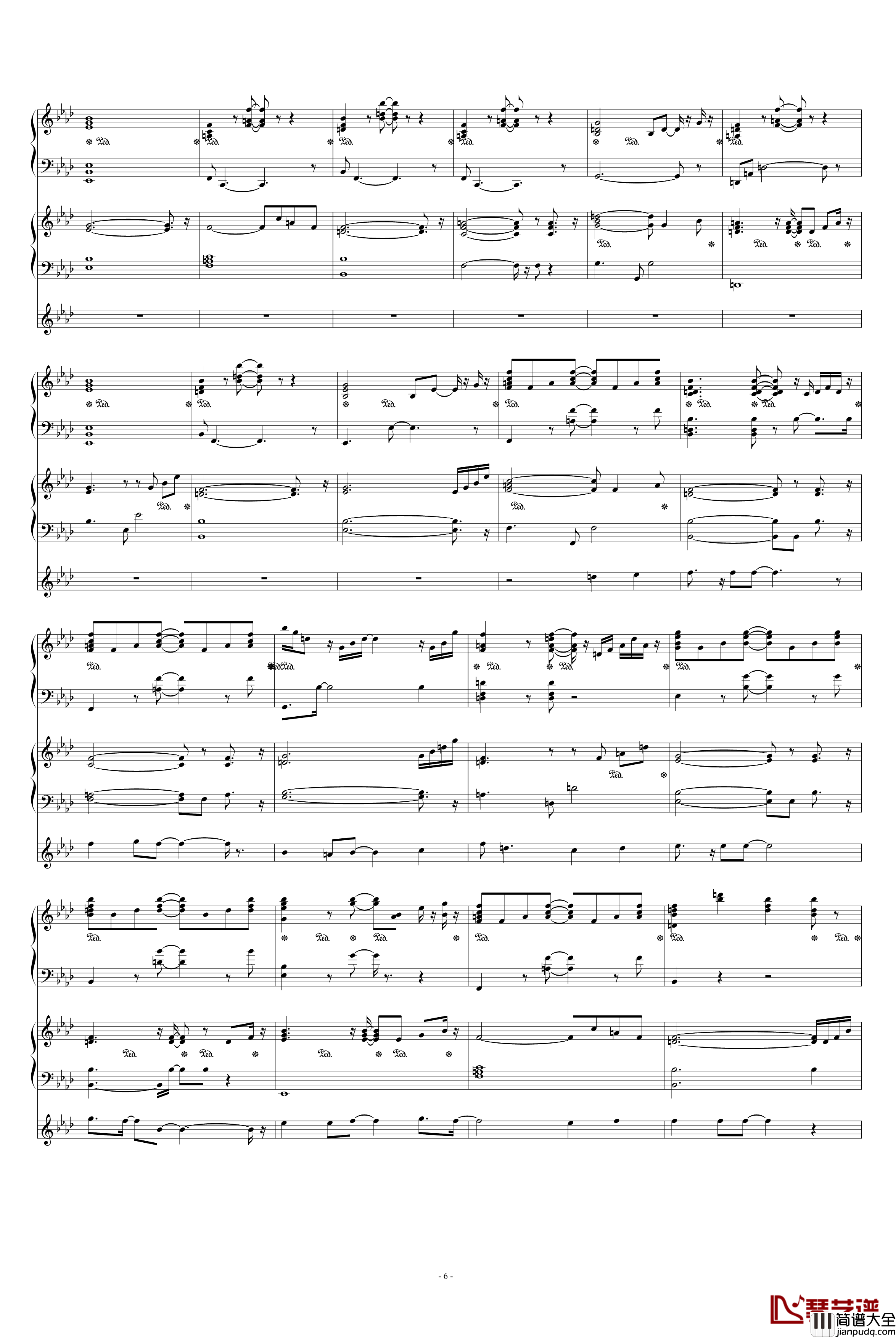 我若是你最爱的人钢琴谱_陈宇喆