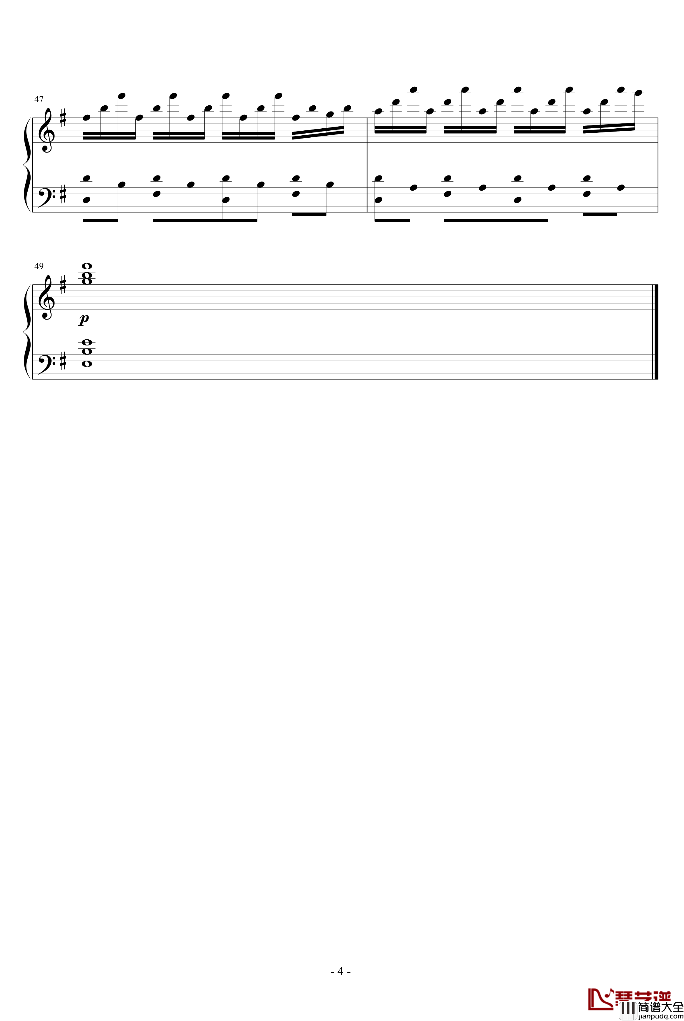 艾蜜丽的异想世界钢琴谱_艾蜜莉