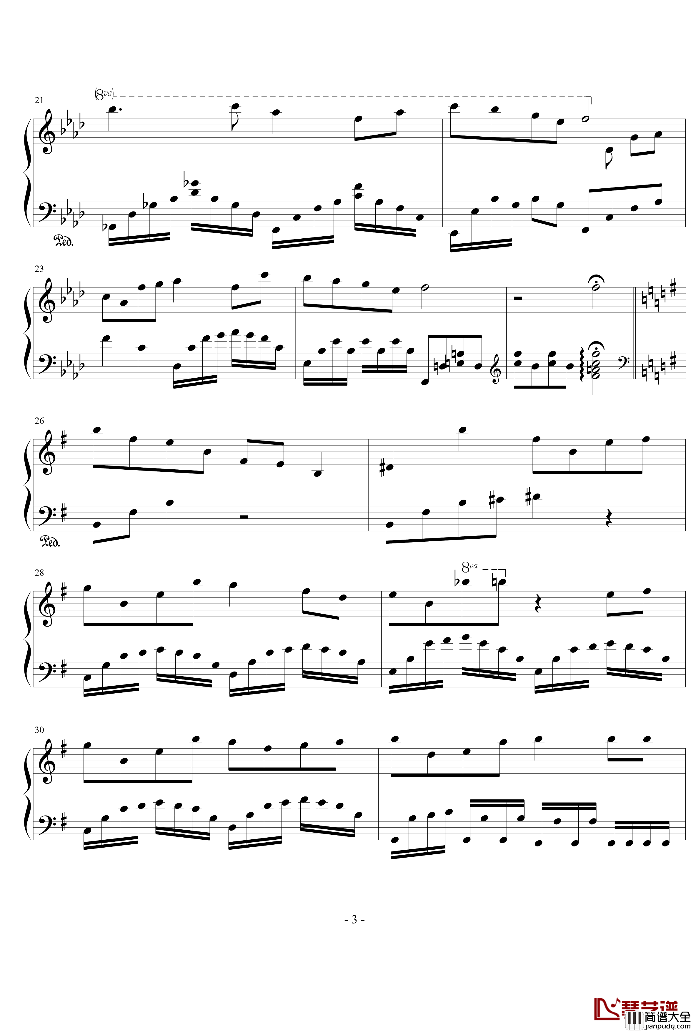 画皮插曲集钢琴谱_改编_影视