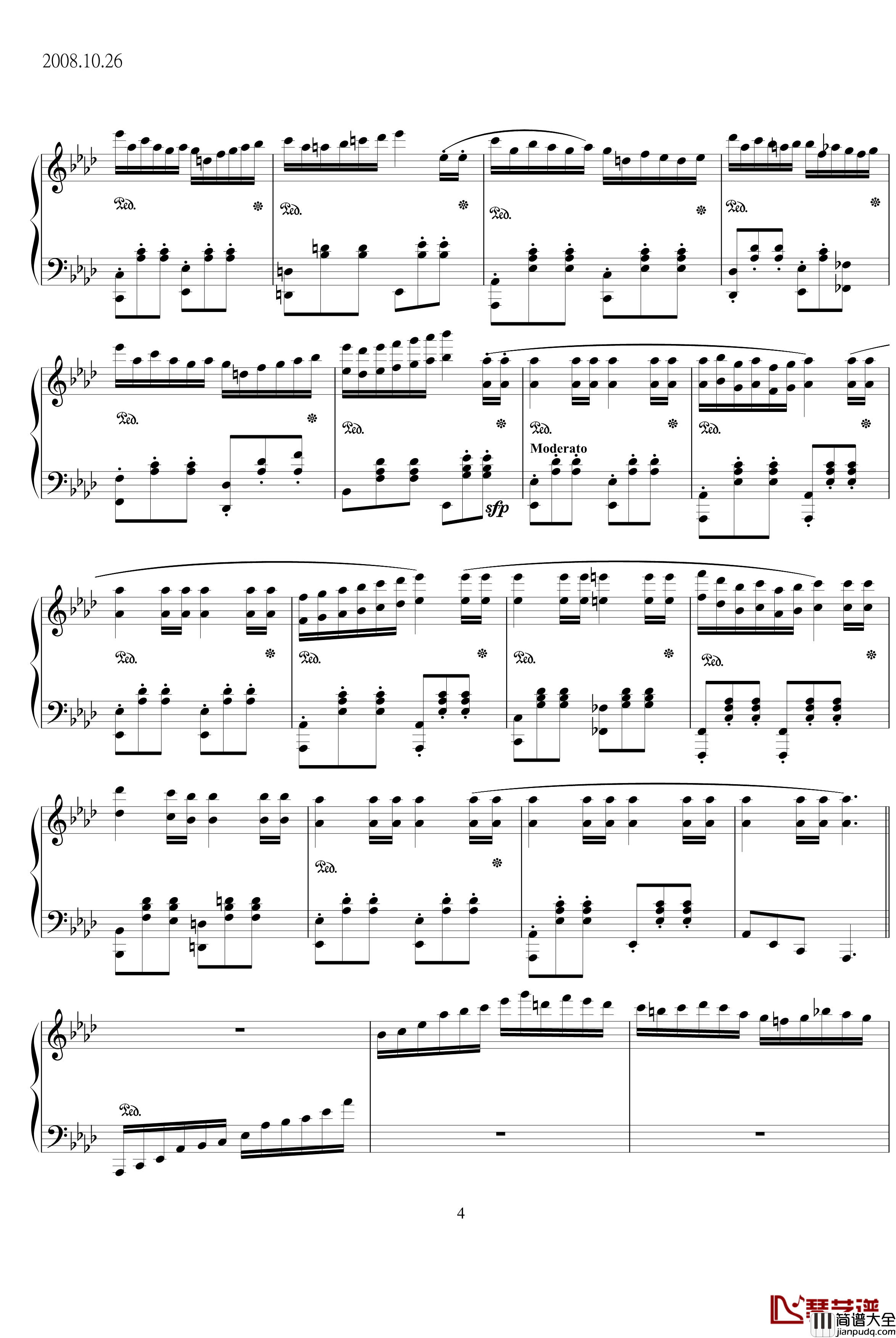 c小调叙事曲钢琴谱_leeyang521