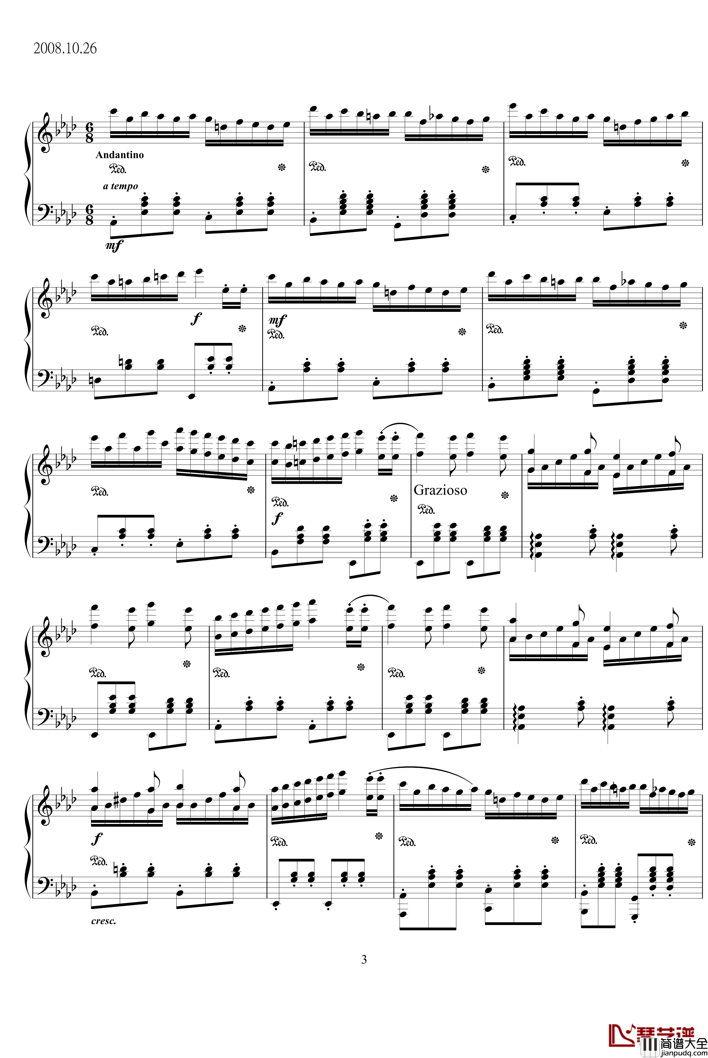 c小调叙事曲钢琴谱_leeyang521