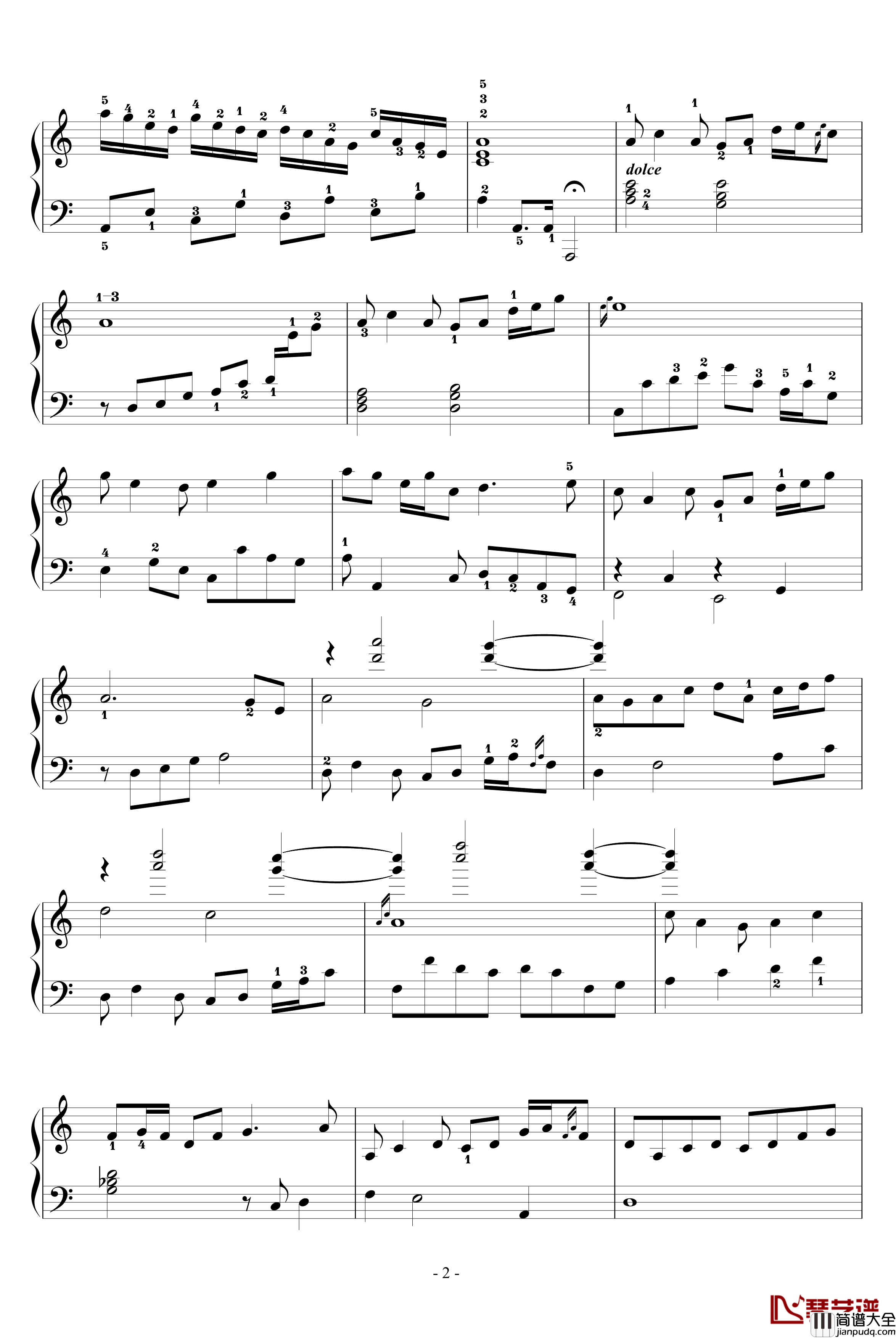 狂欢节钢琴谱_赠左婕_塞外孤笛