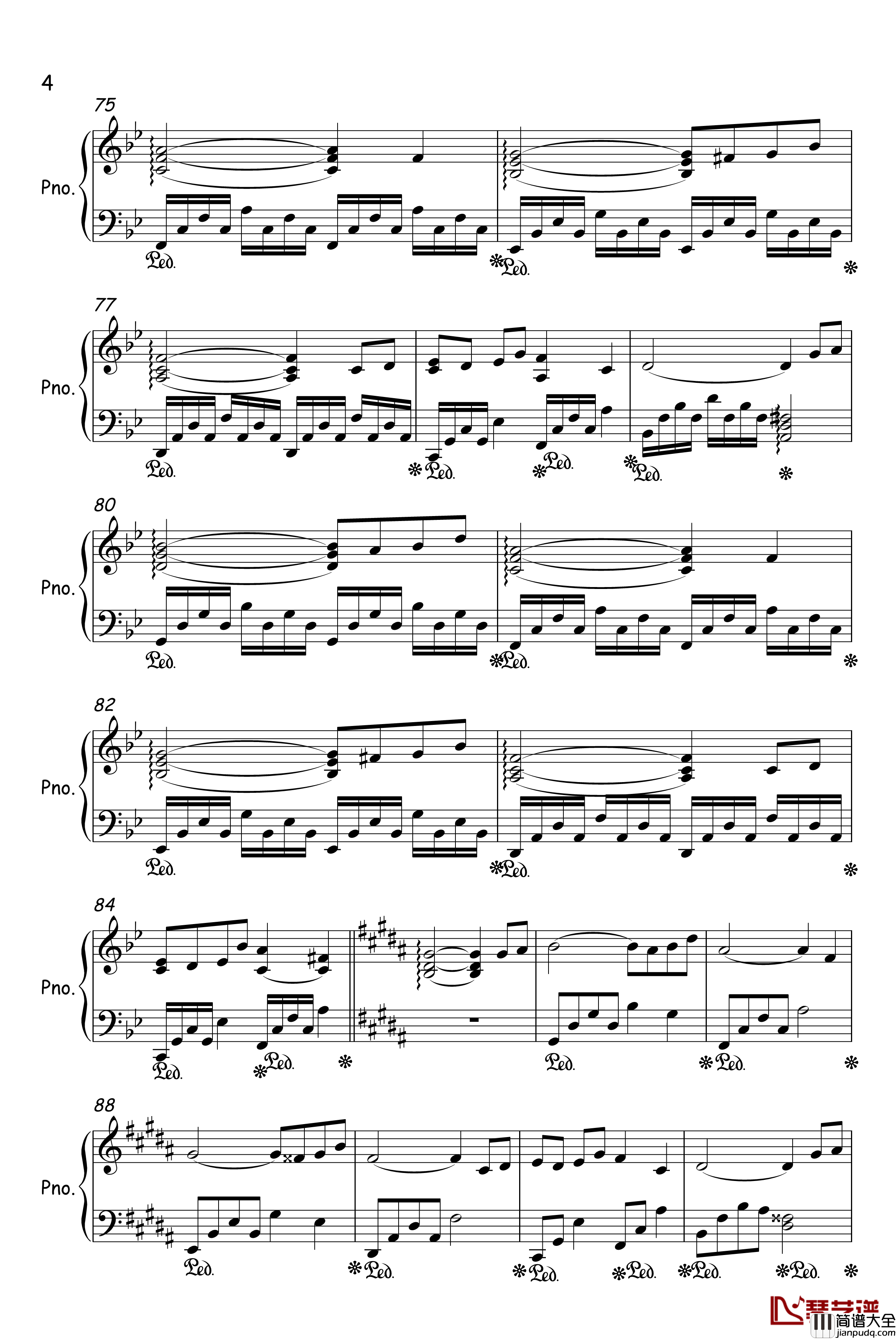 Dreaming钢琴谱_苦后甘甜