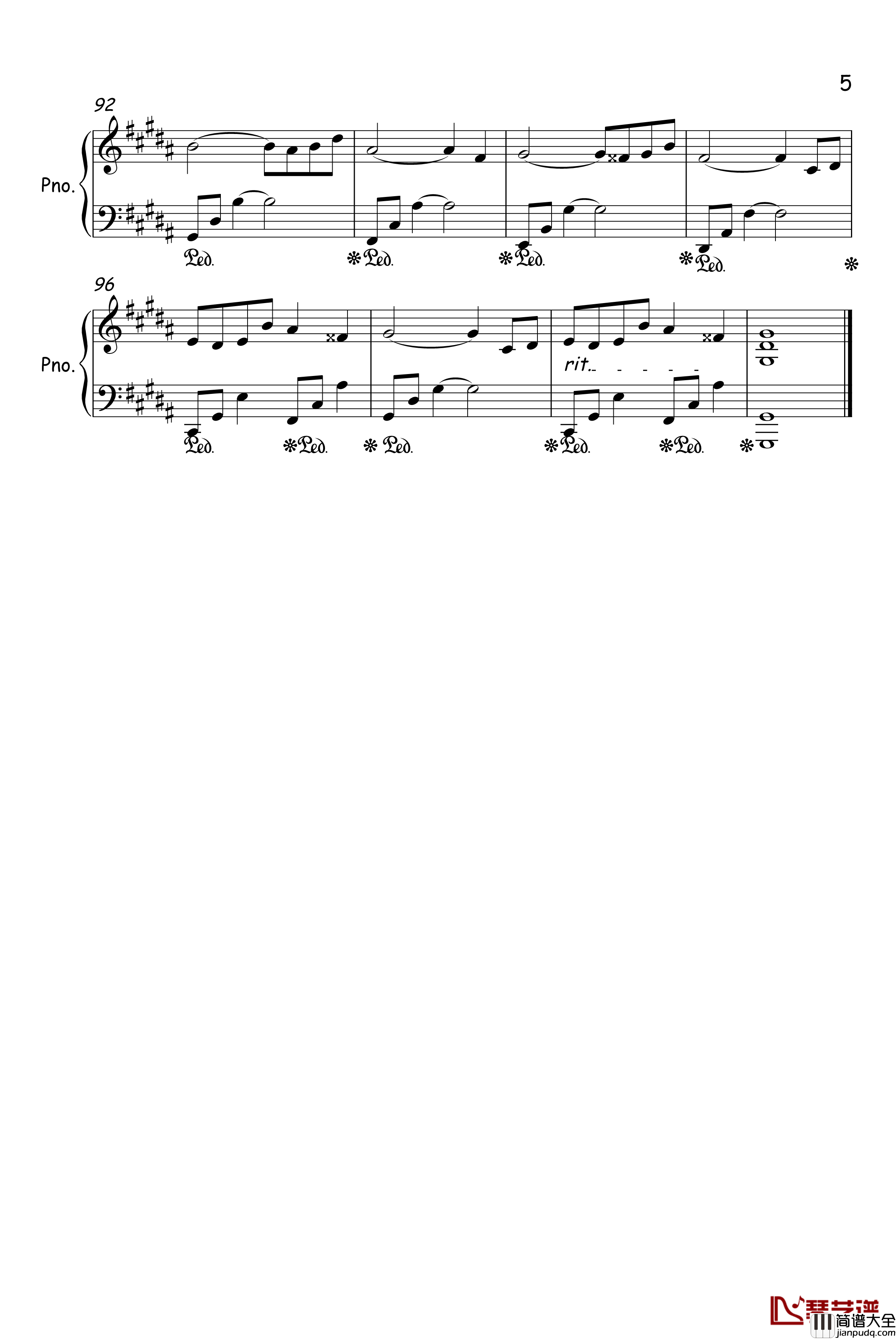 Dreaming钢琴谱_苦后甘甜