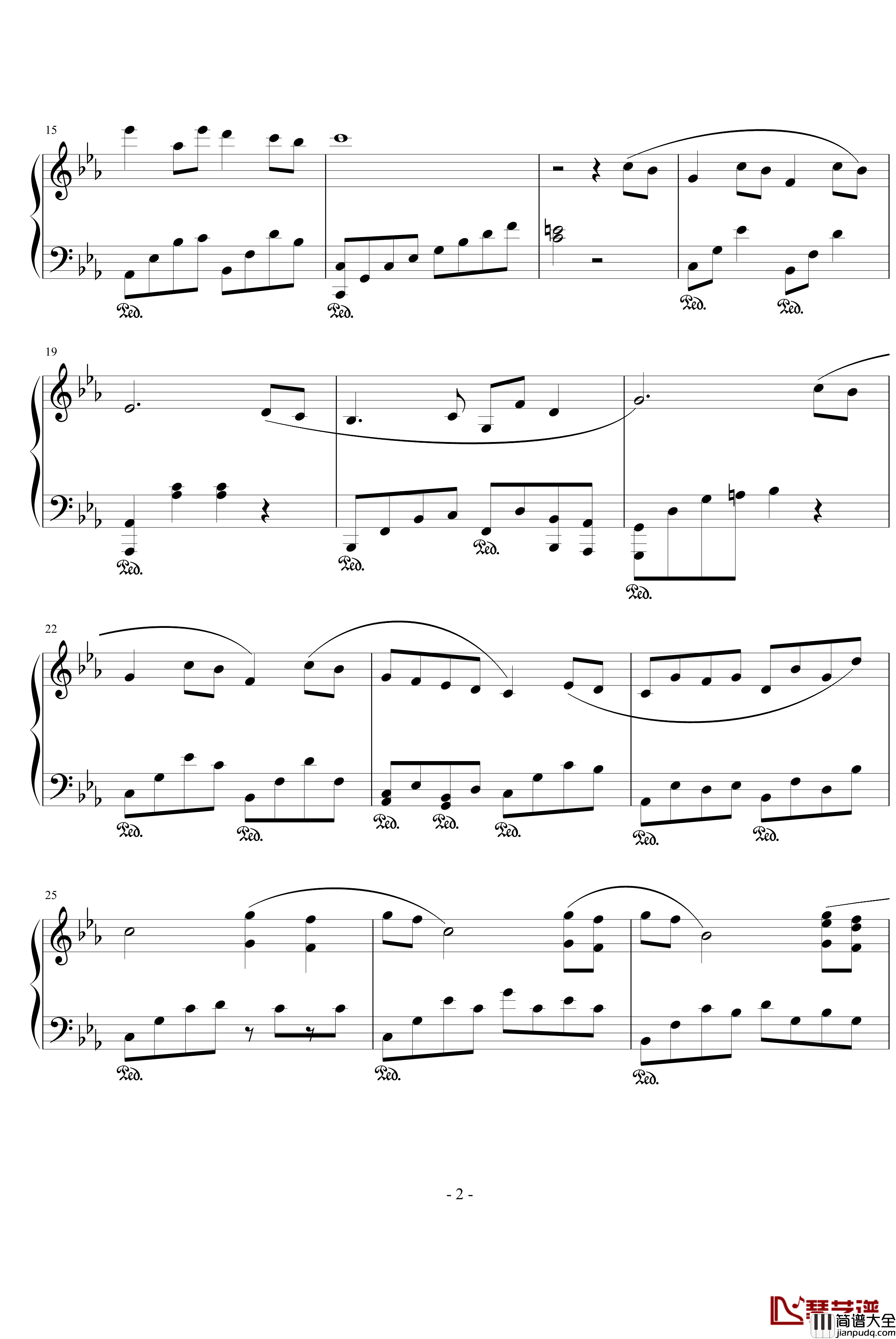 西湖泪钢琴谱_惜别_薄荷草