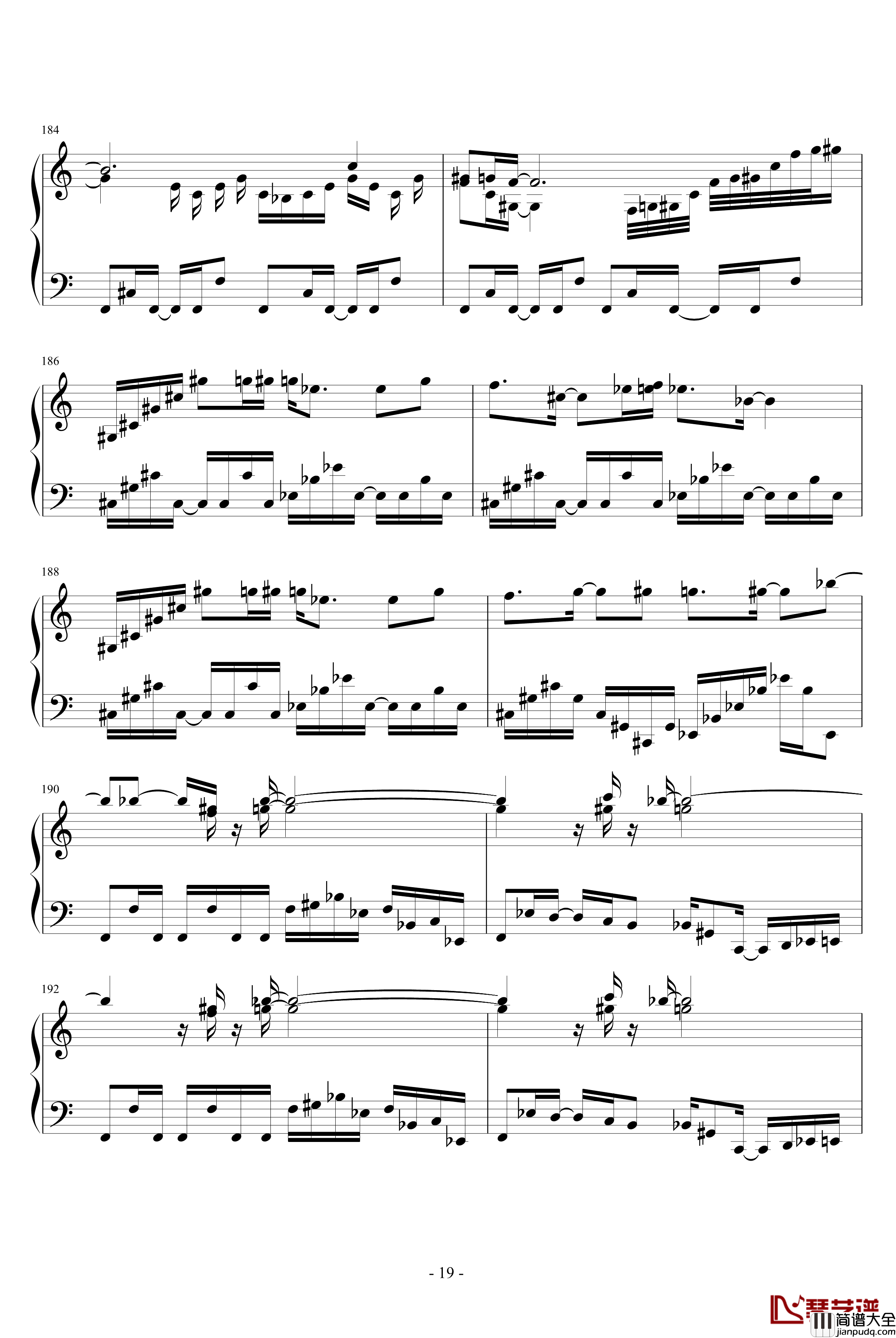 黑十字天马骑士曲钢琴谱_暴风雷电_吴大鹏