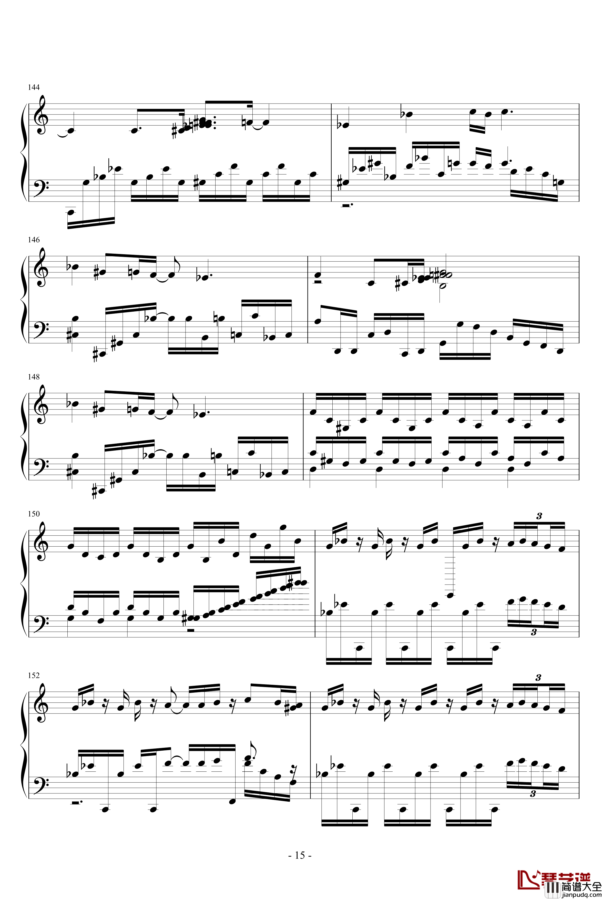 黑十字天马骑士曲钢琴谱_暴风雷电_吴大鹏