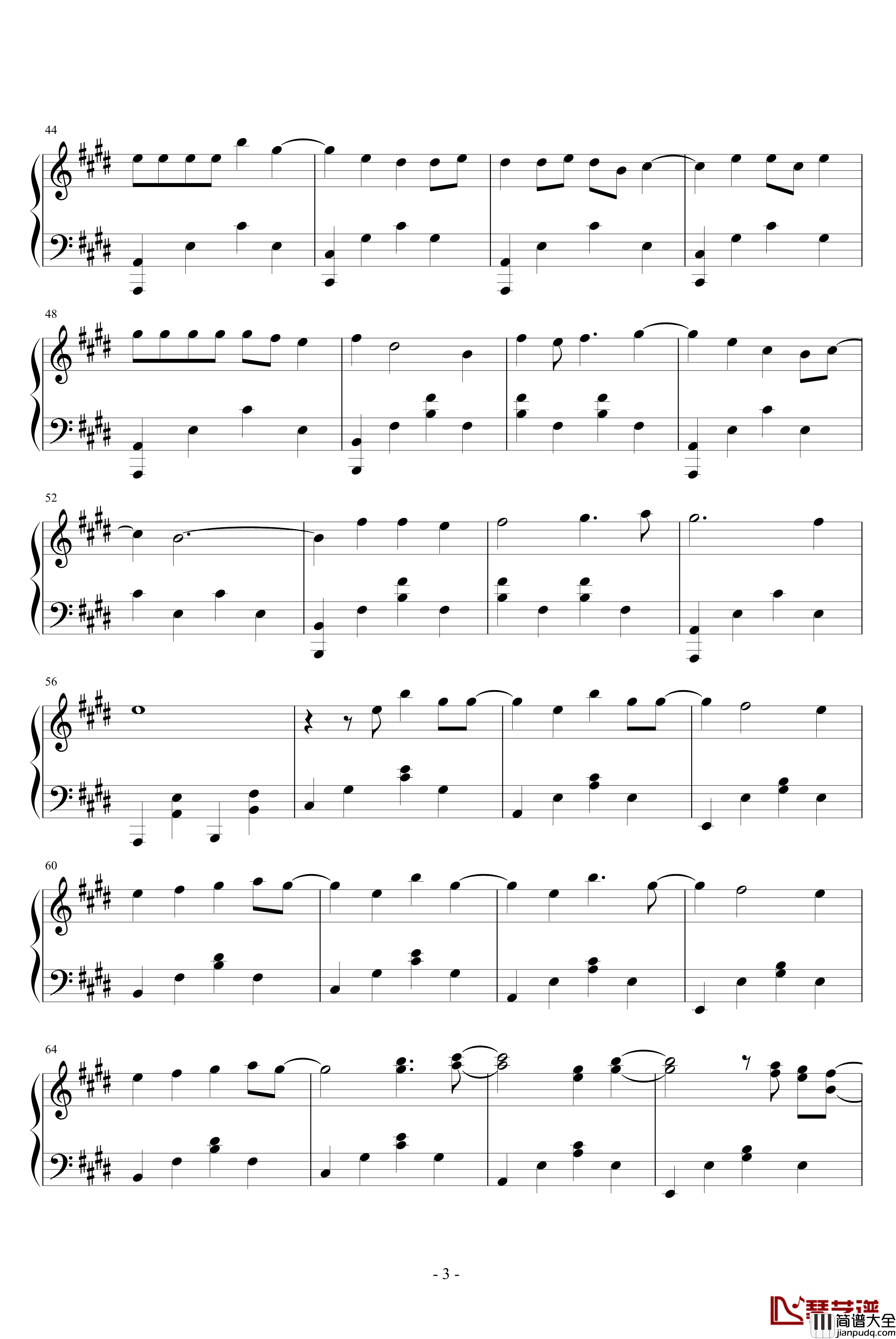 innocence钢琴谱_艾薇儿