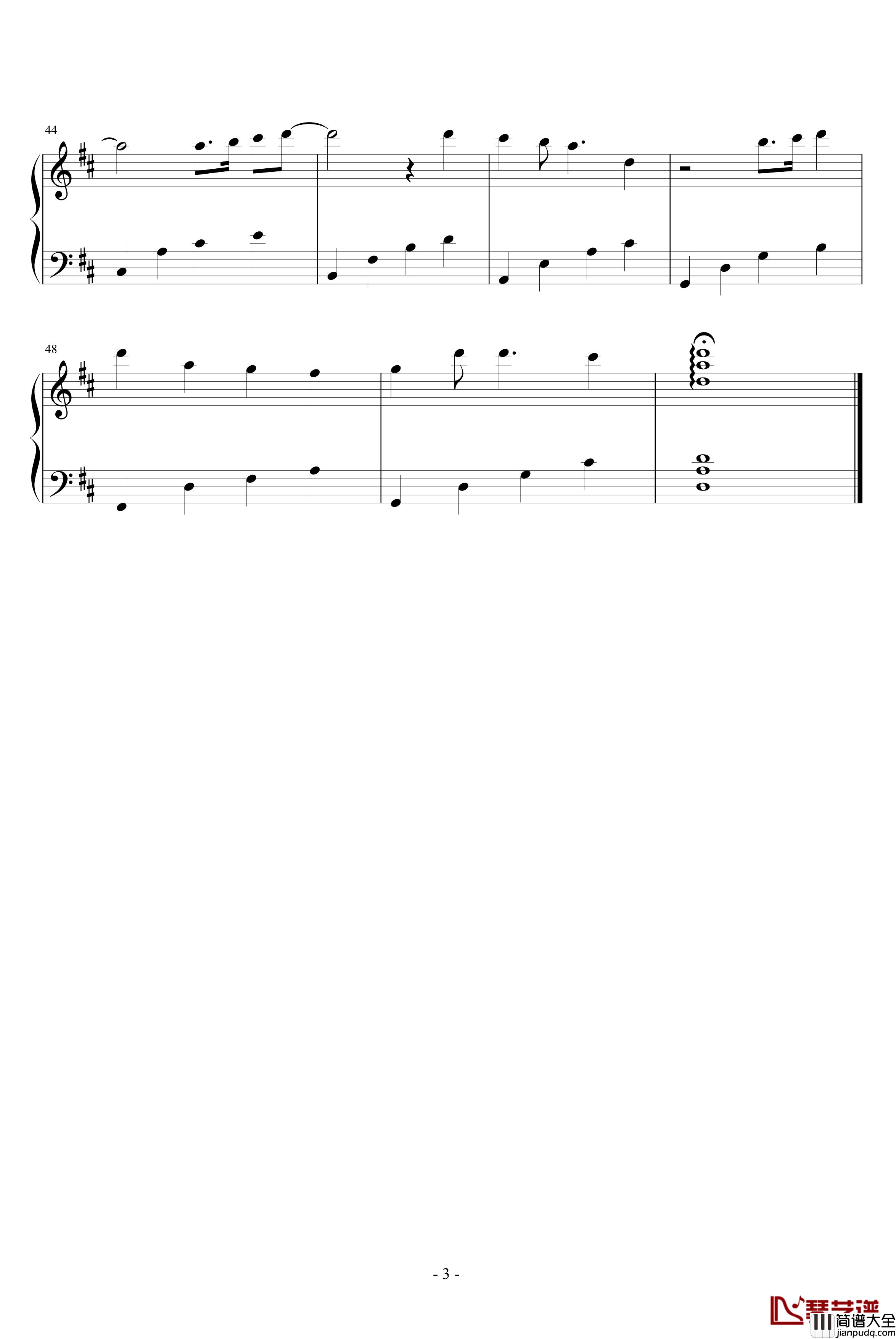 Lucky_star钢琴谱_动漫影视