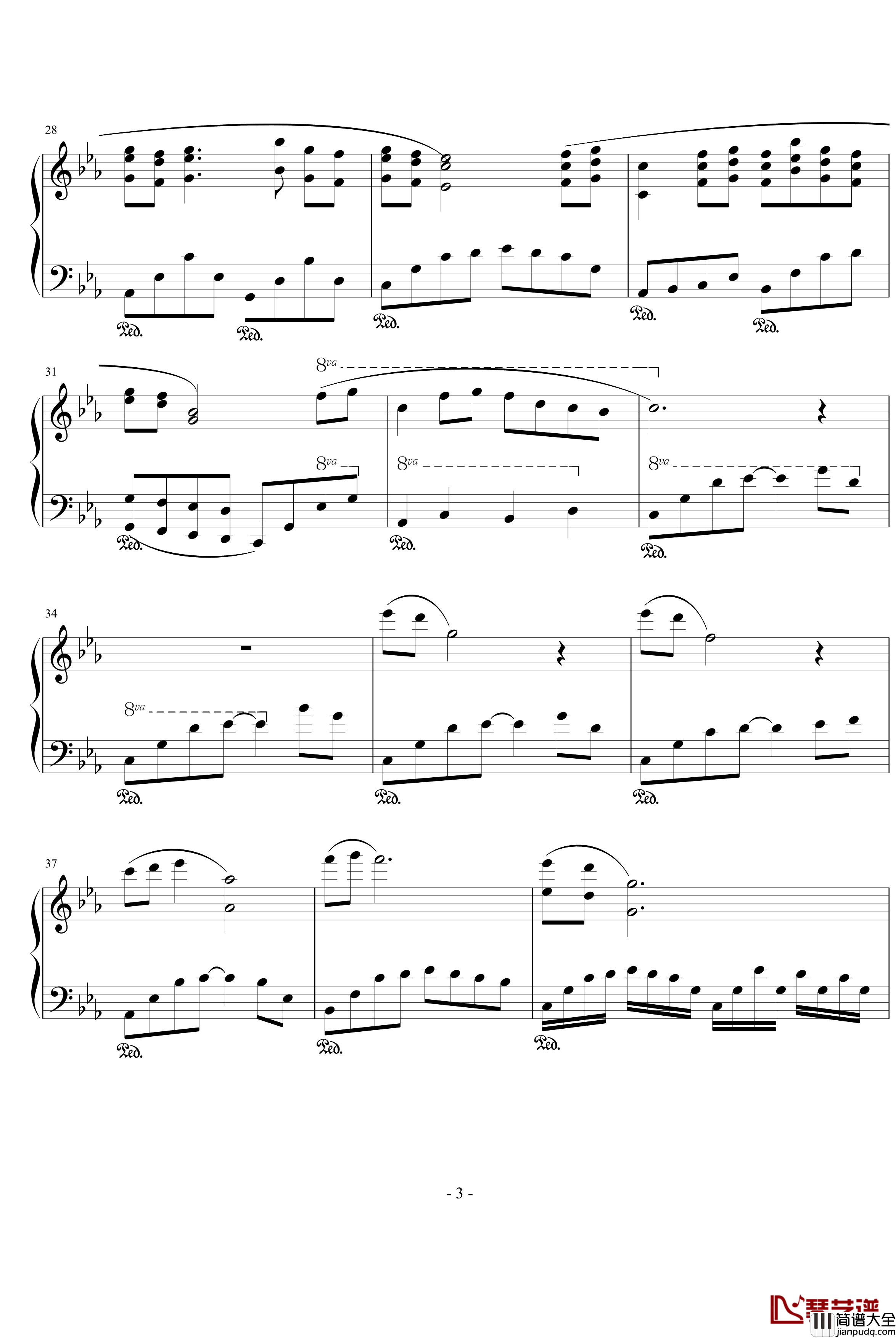 西湖泪钢琴谱_薄荷草