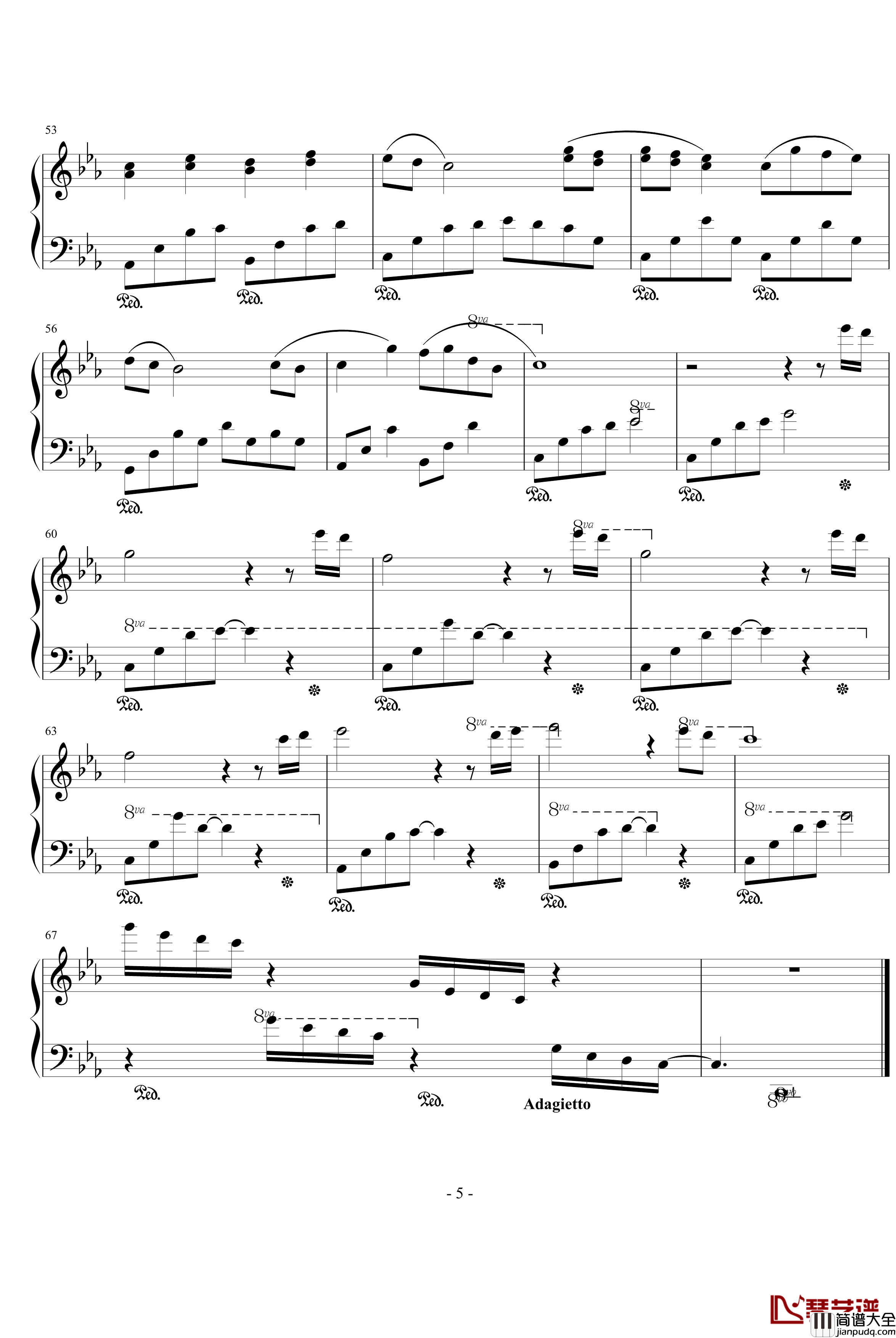 西湖泪钢琴谱_薄荷草