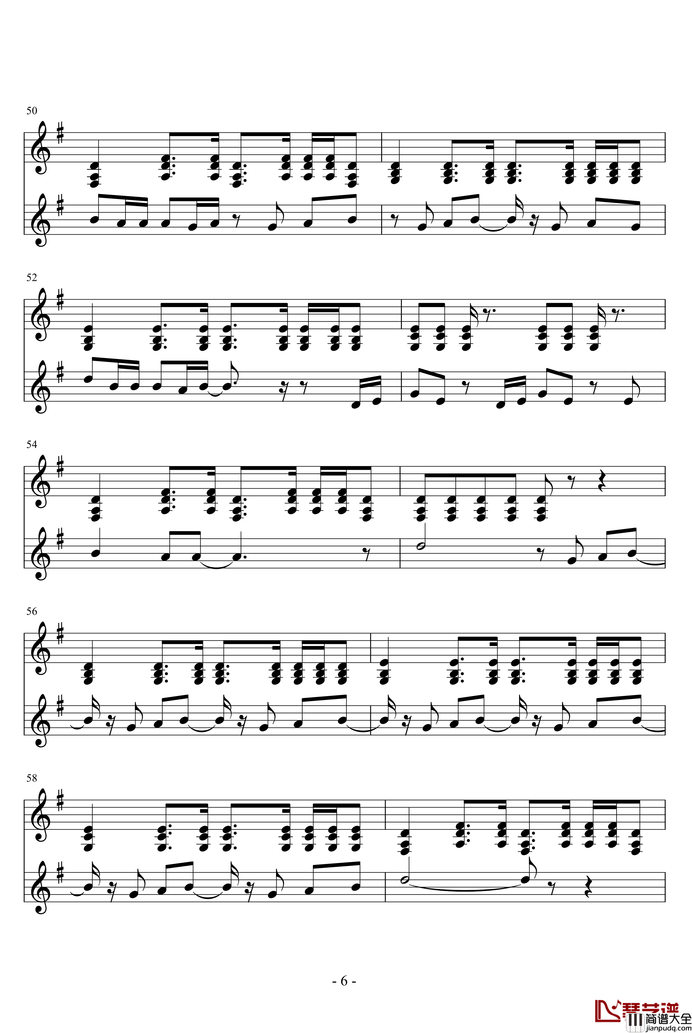 想你钢琴谱_吉他弹唱版谱_陈宇喆