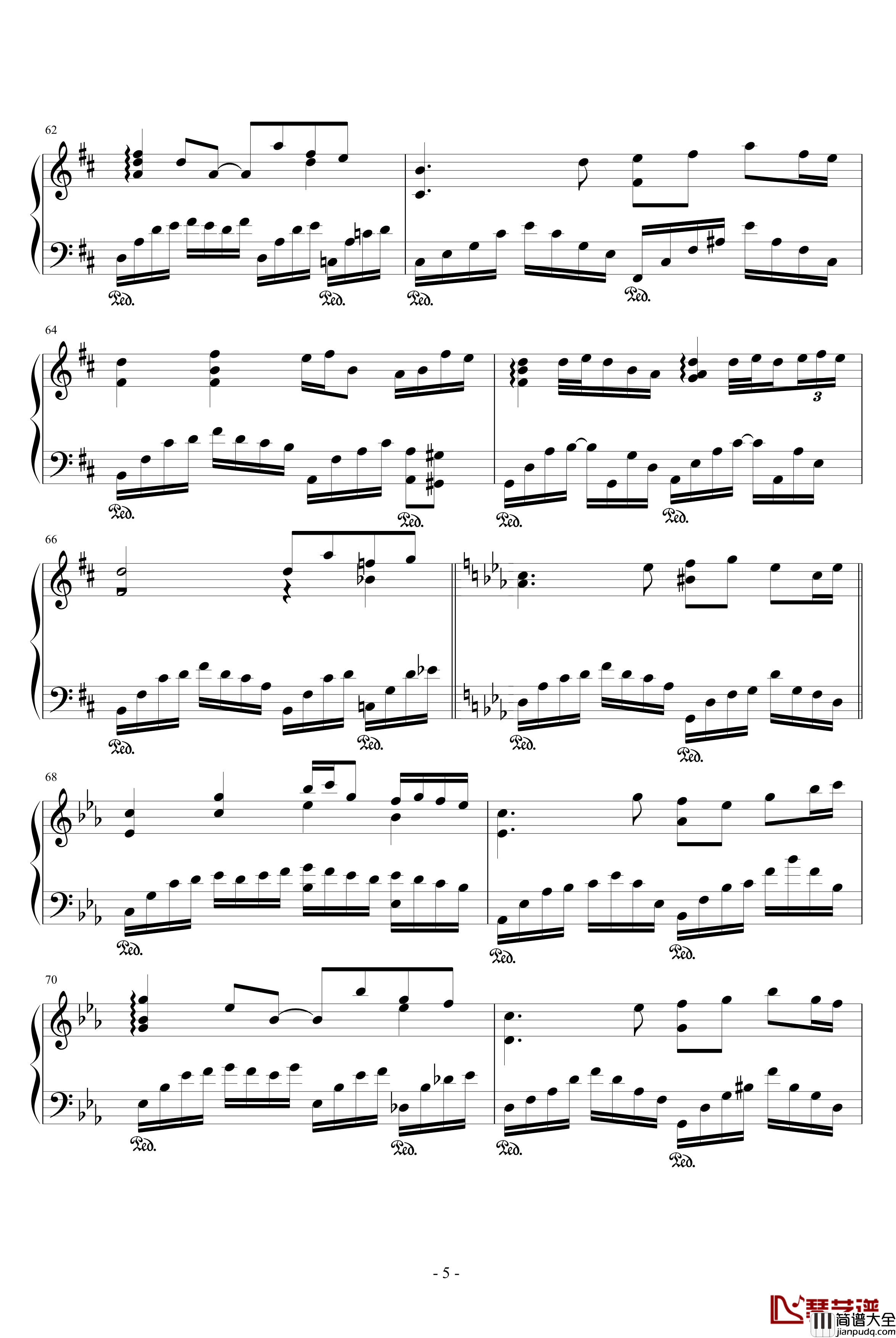 相思·愁钢琴谱_windtsao