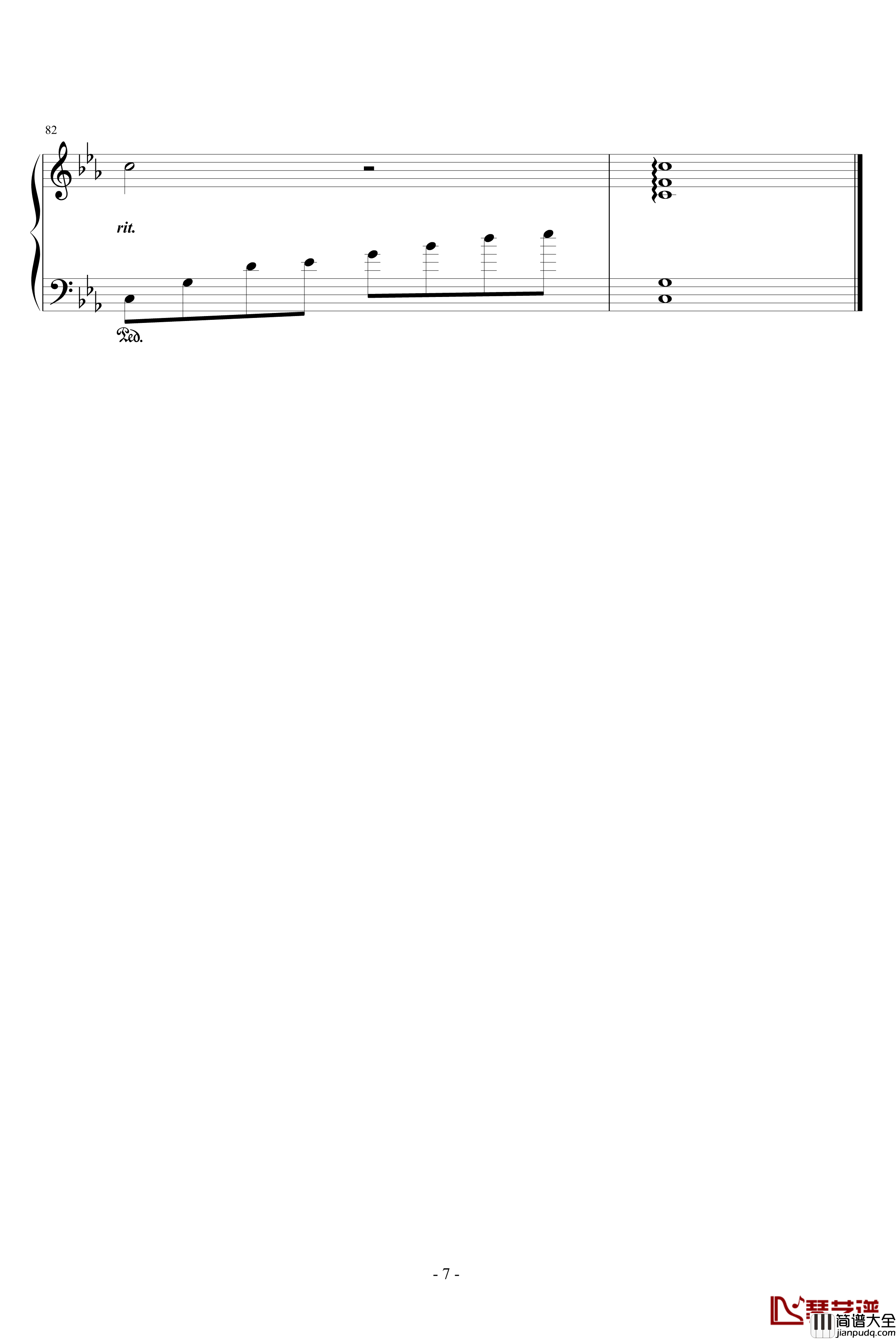 相思·愁钢琴谱_windtsao