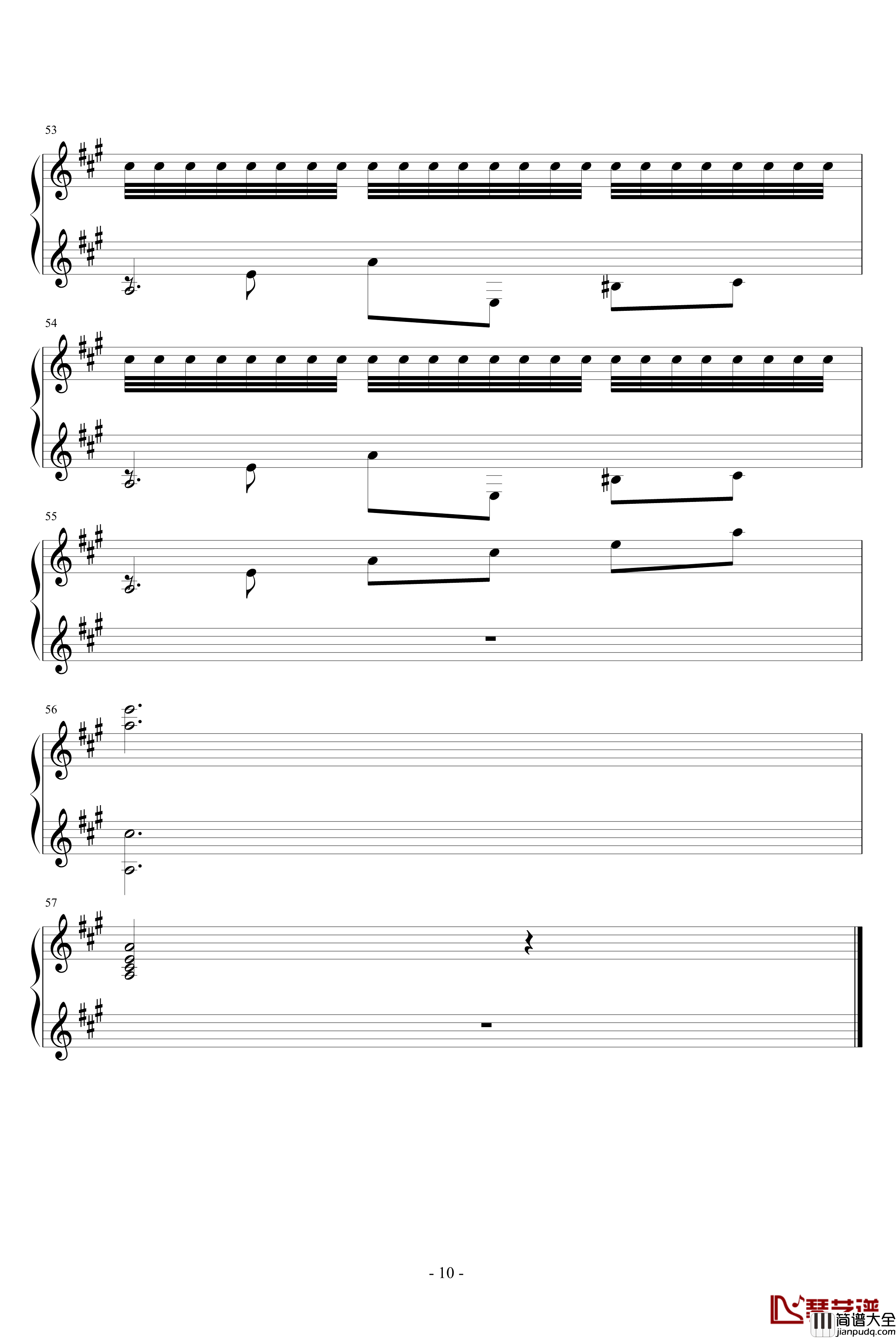 阿尔罕布拉宫的回忆钢琴谱_塔雷嘉