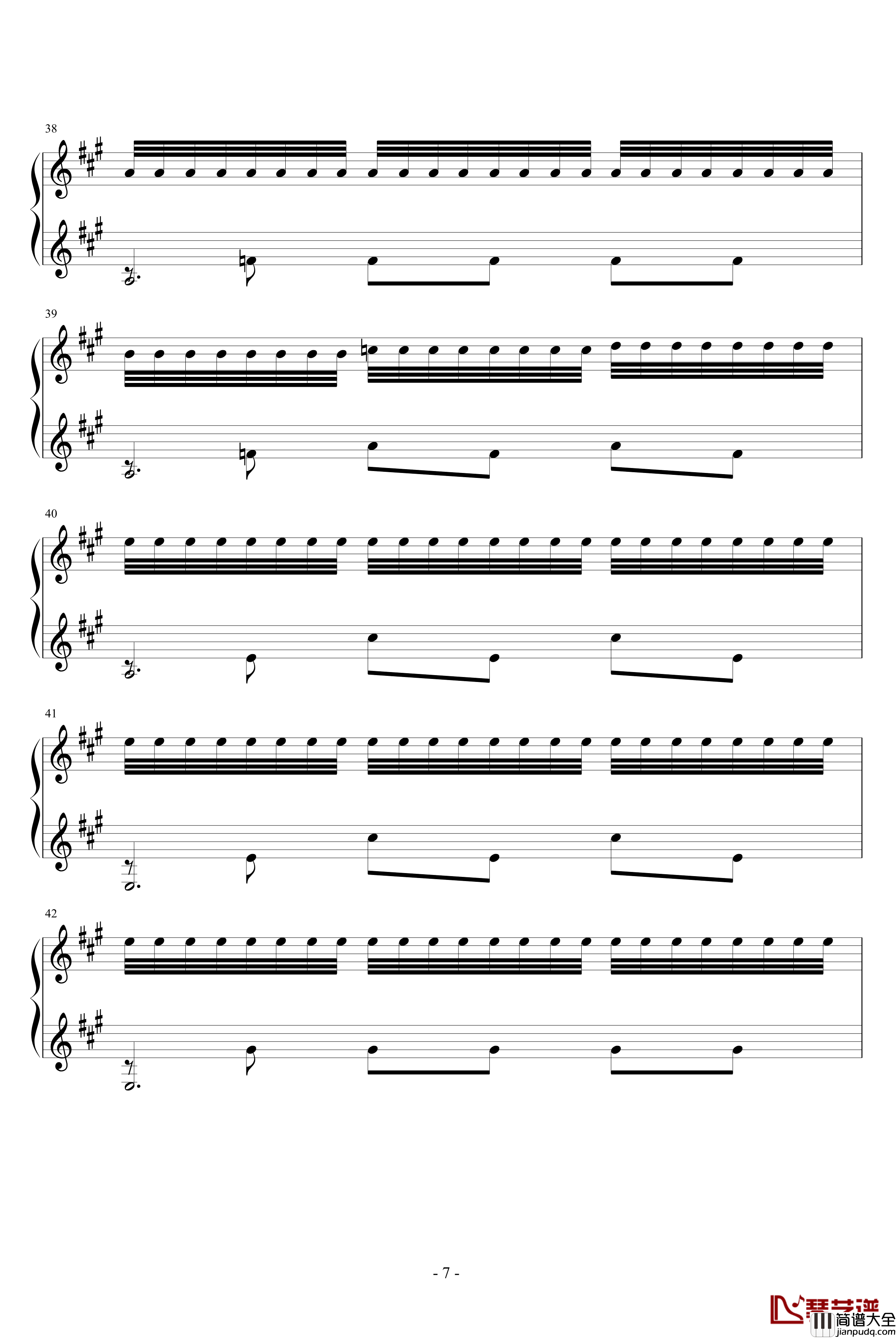 阿尔罕布拉宫的回忆钢琴谱_塔雷嘉
