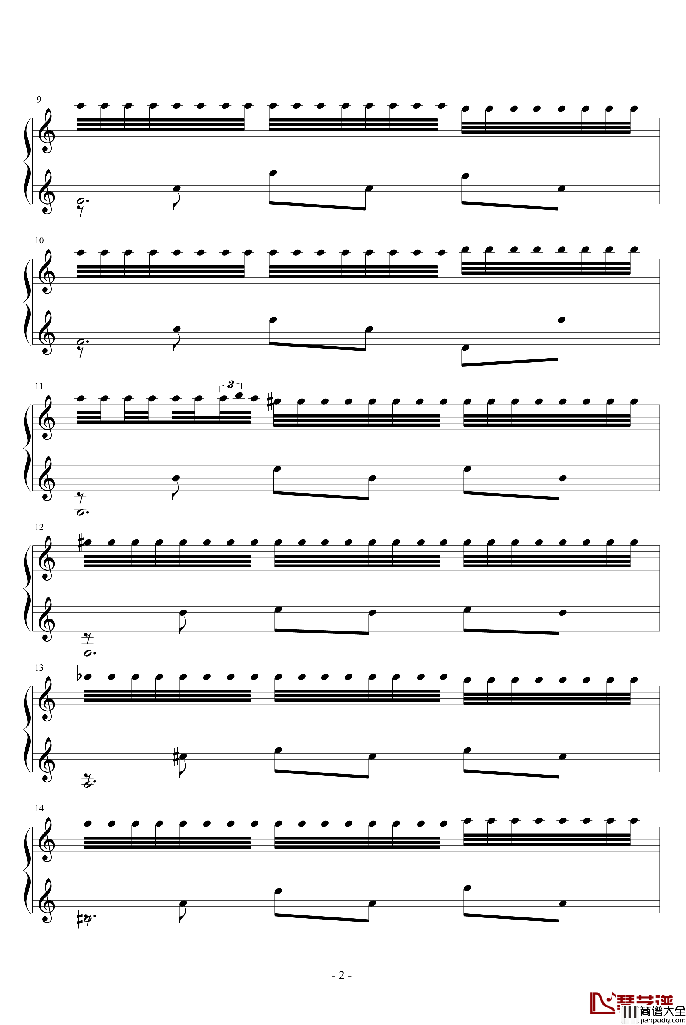 阿尔罕布拉宫的回忆钢琴谱_塔雷嘉