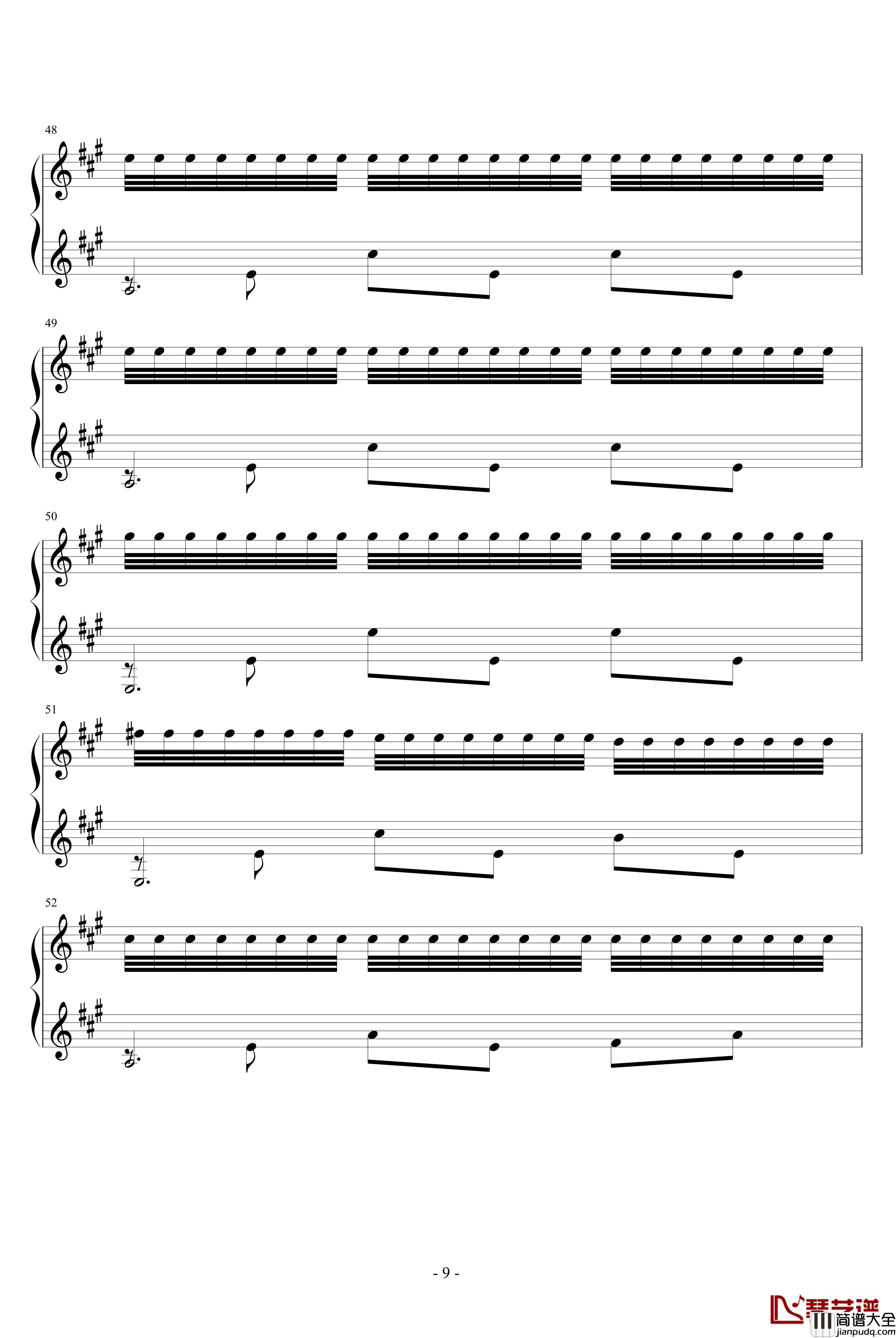 阿尔罕布拉宫的回忆钢琴谱_塔雷嘉