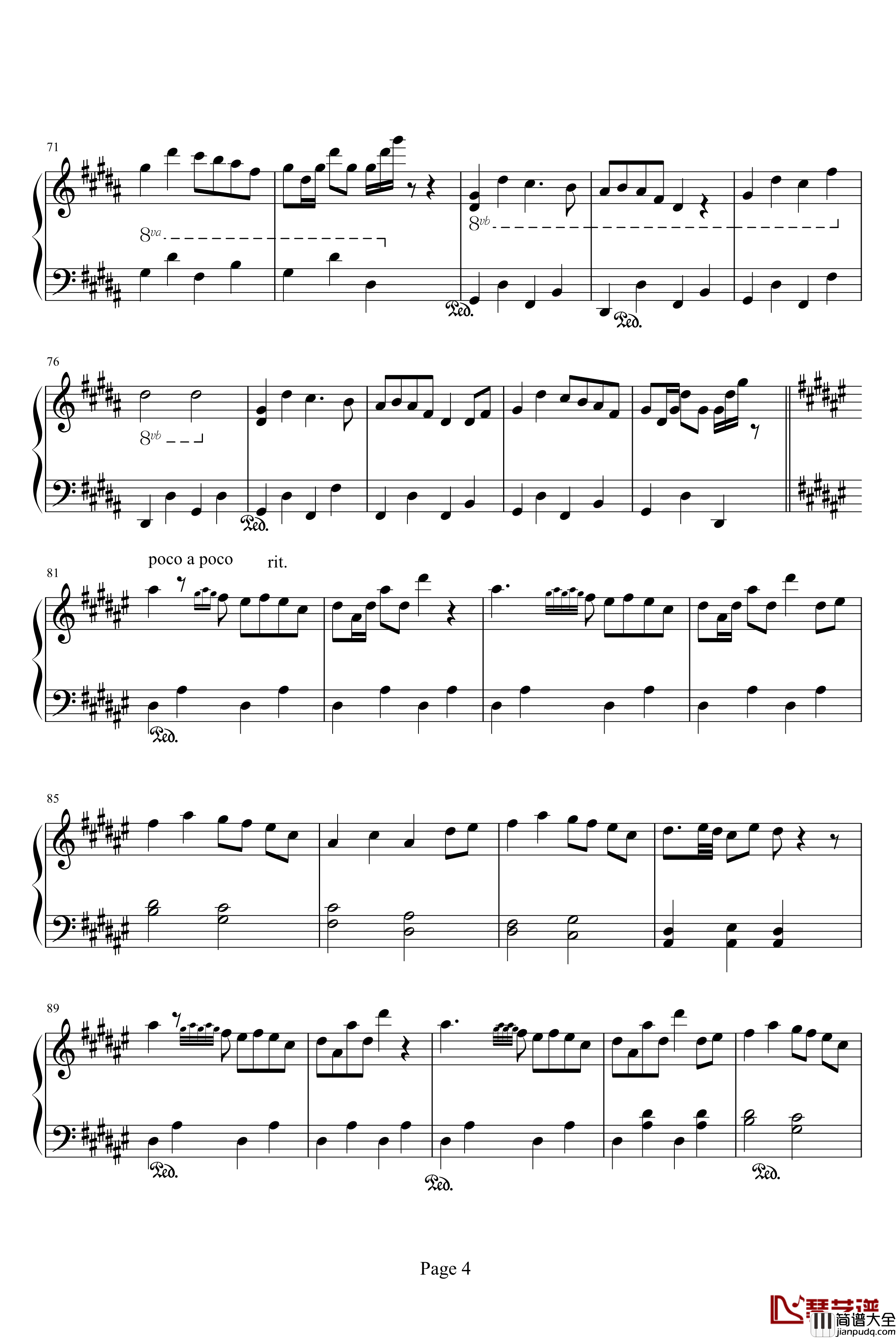 dance_of_fireflies钢琴谱_影视