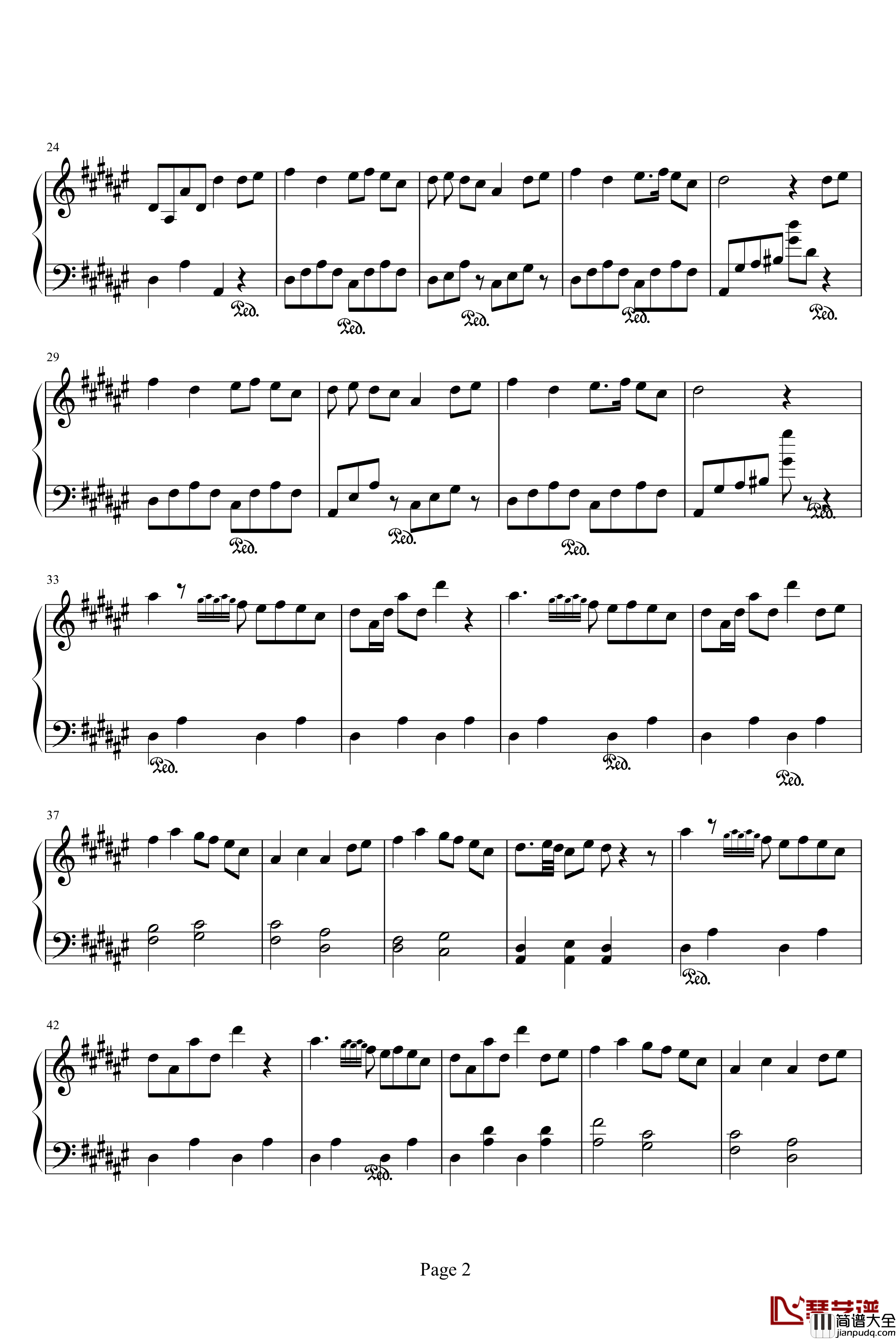 dance_of_fireflies钢琴谱_影视