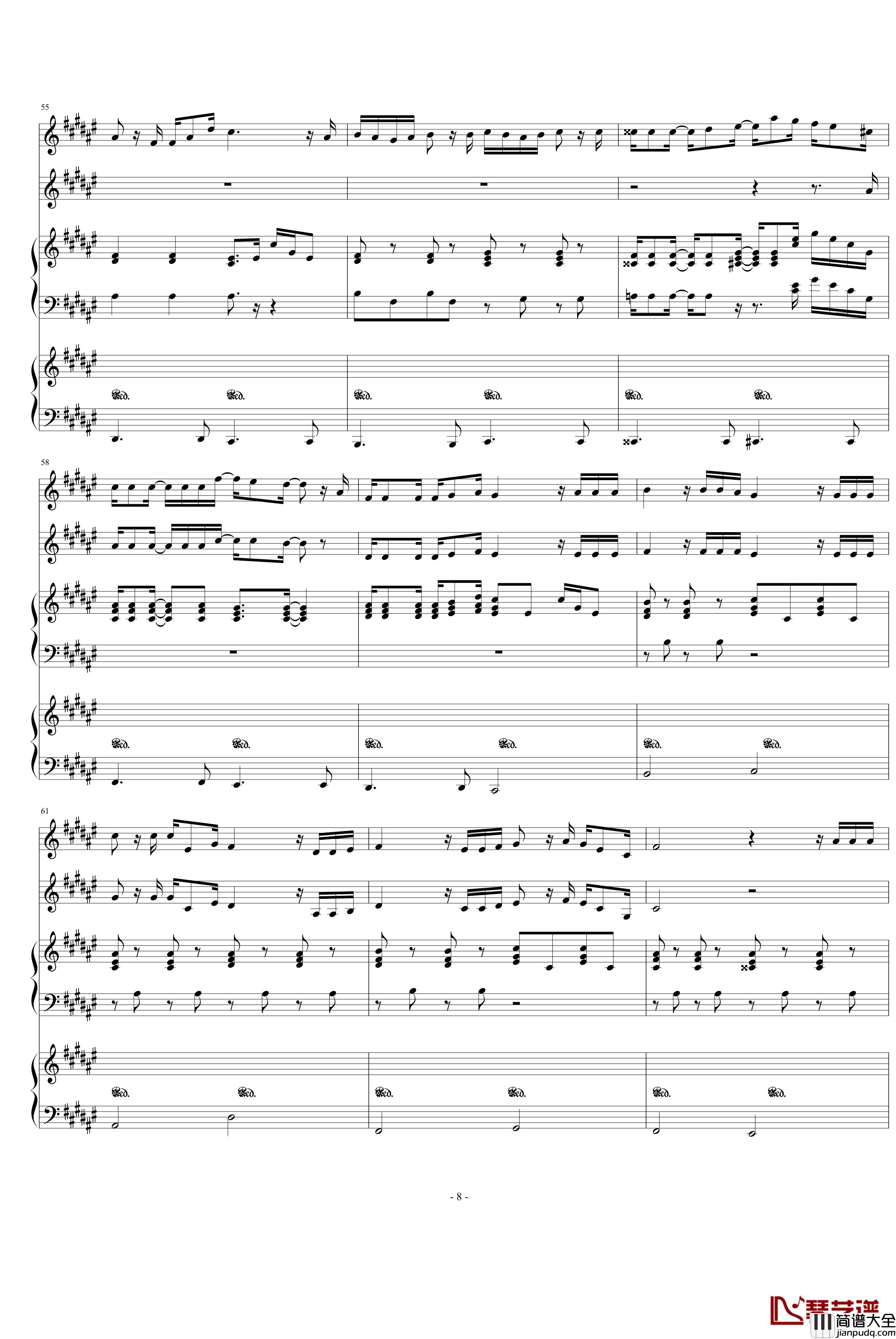 星星月亮你还有我钢琴谱_陈宇喆