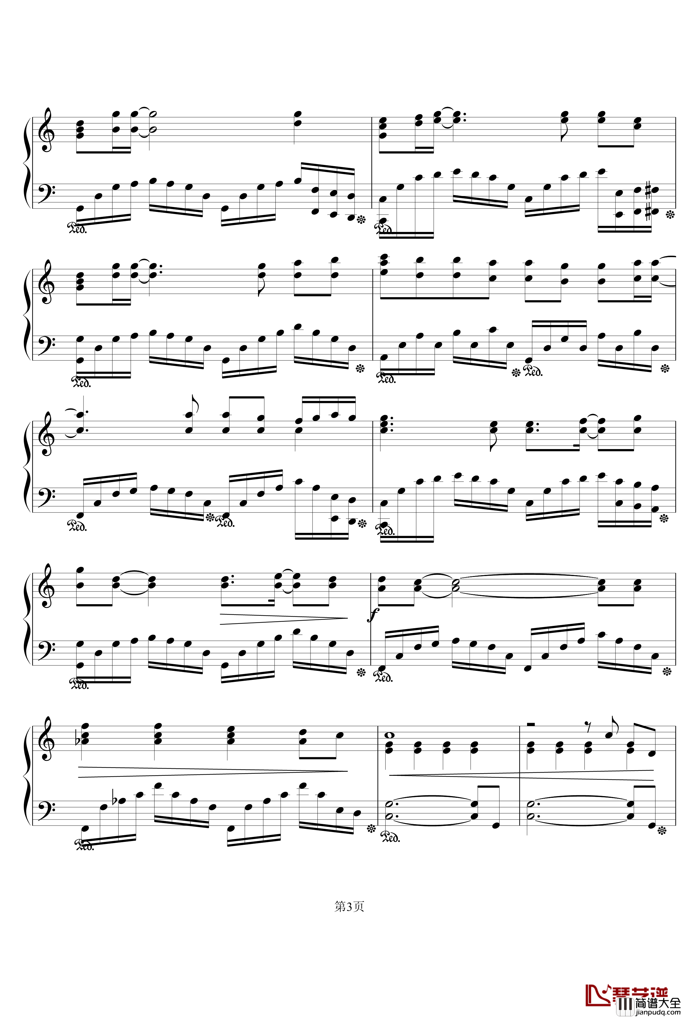 盛开在遗忘之后钢琴谱_名侦探柯南