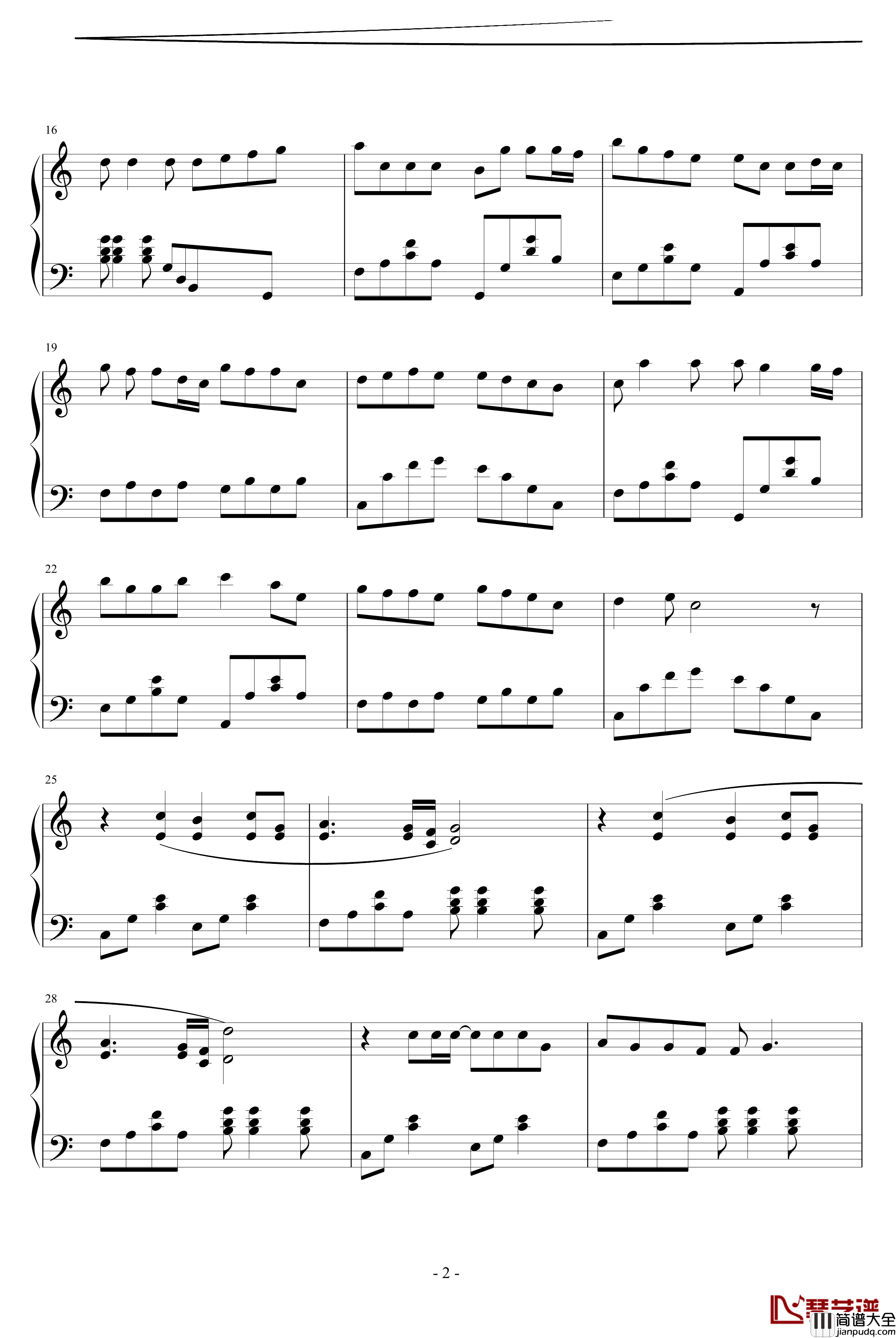 早餐钢琴谱_圆圆怕蚊子