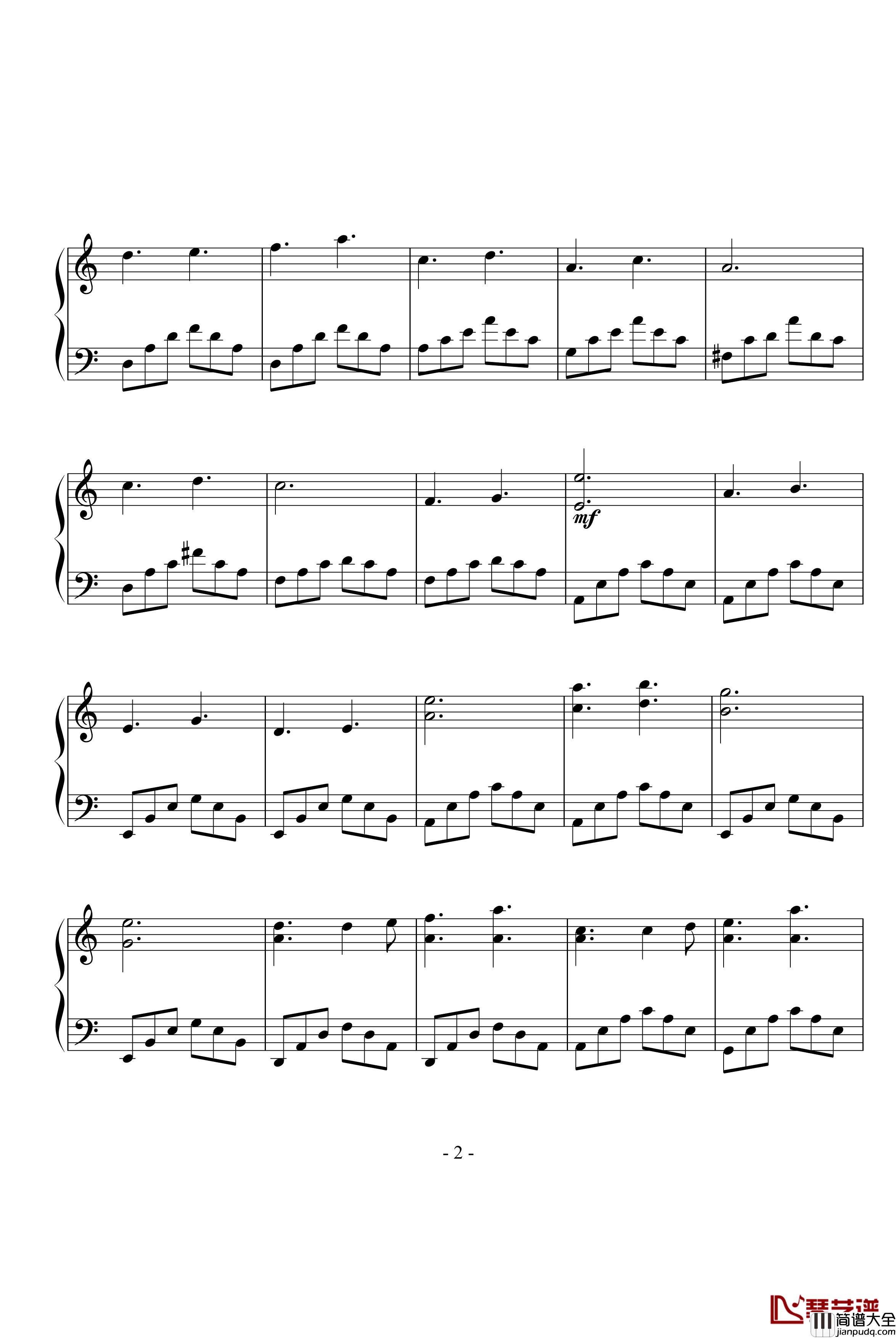 星空下的沉思钢琴谱_remix版_DB