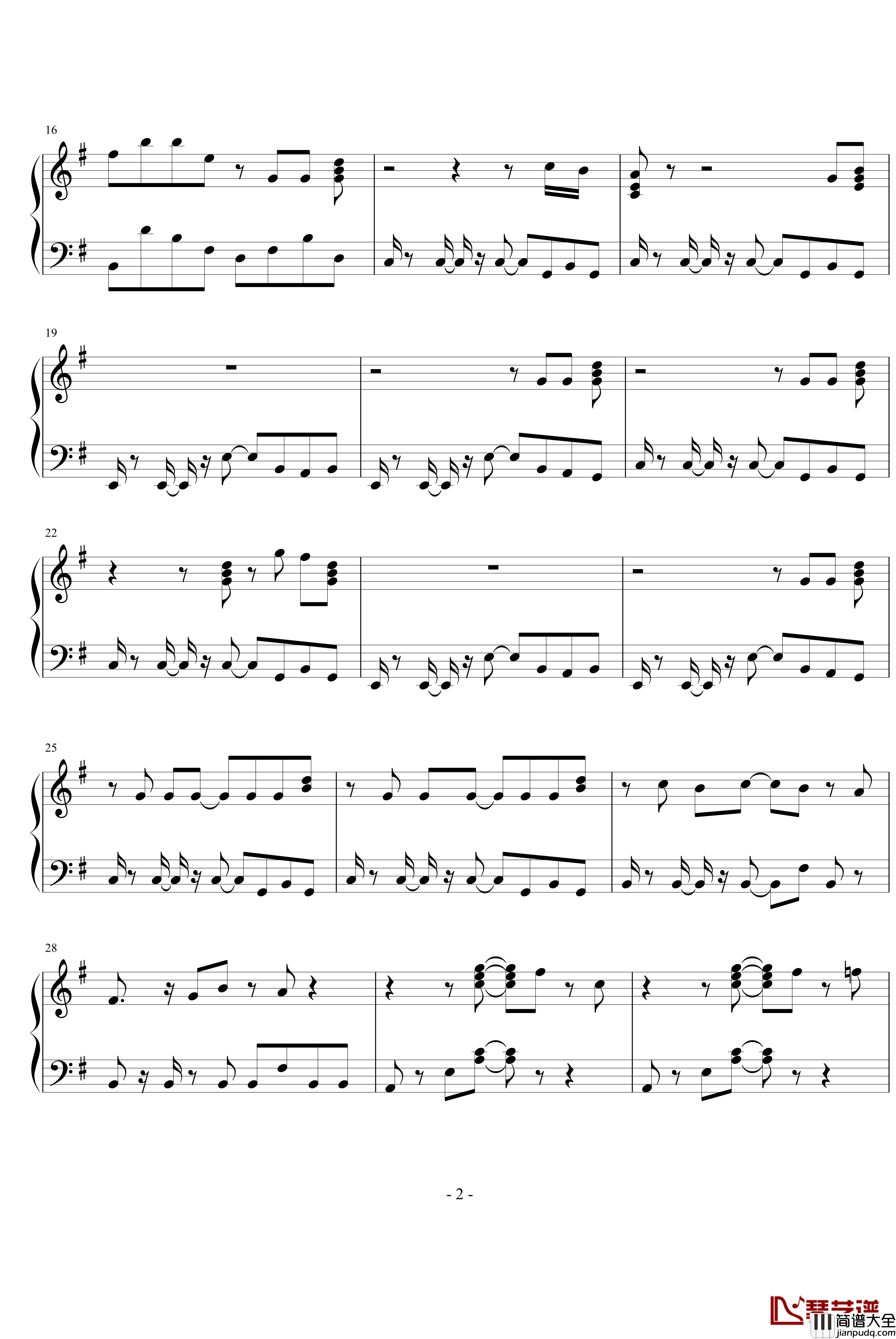 花葬钢琴谱_L'ArcenCiel_彩虹乐队