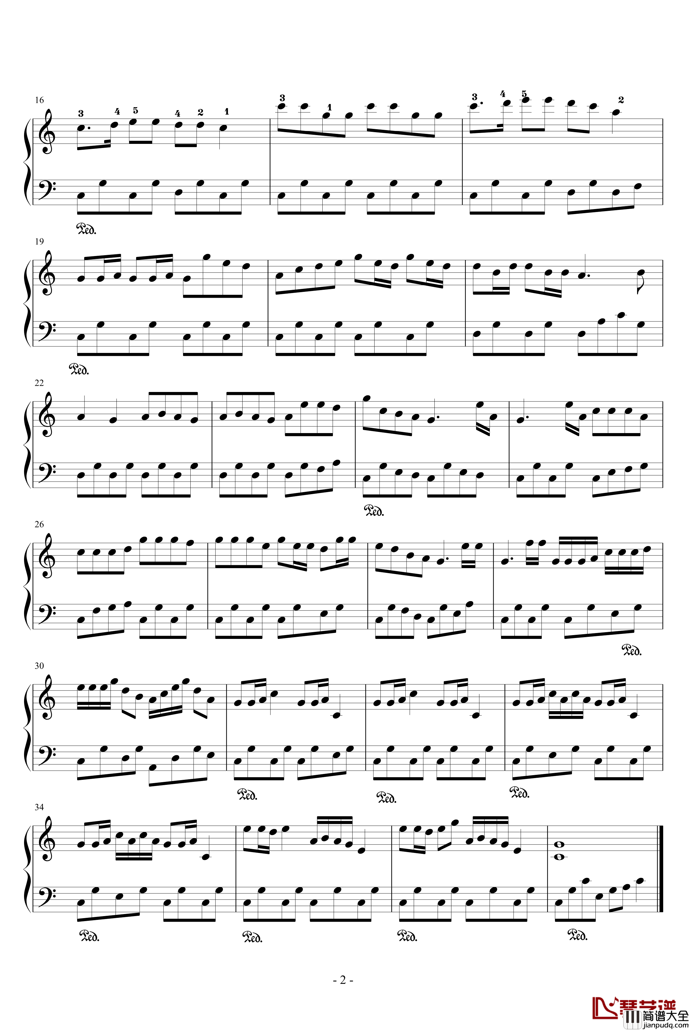 牛年乐钢琴谱_jejeme