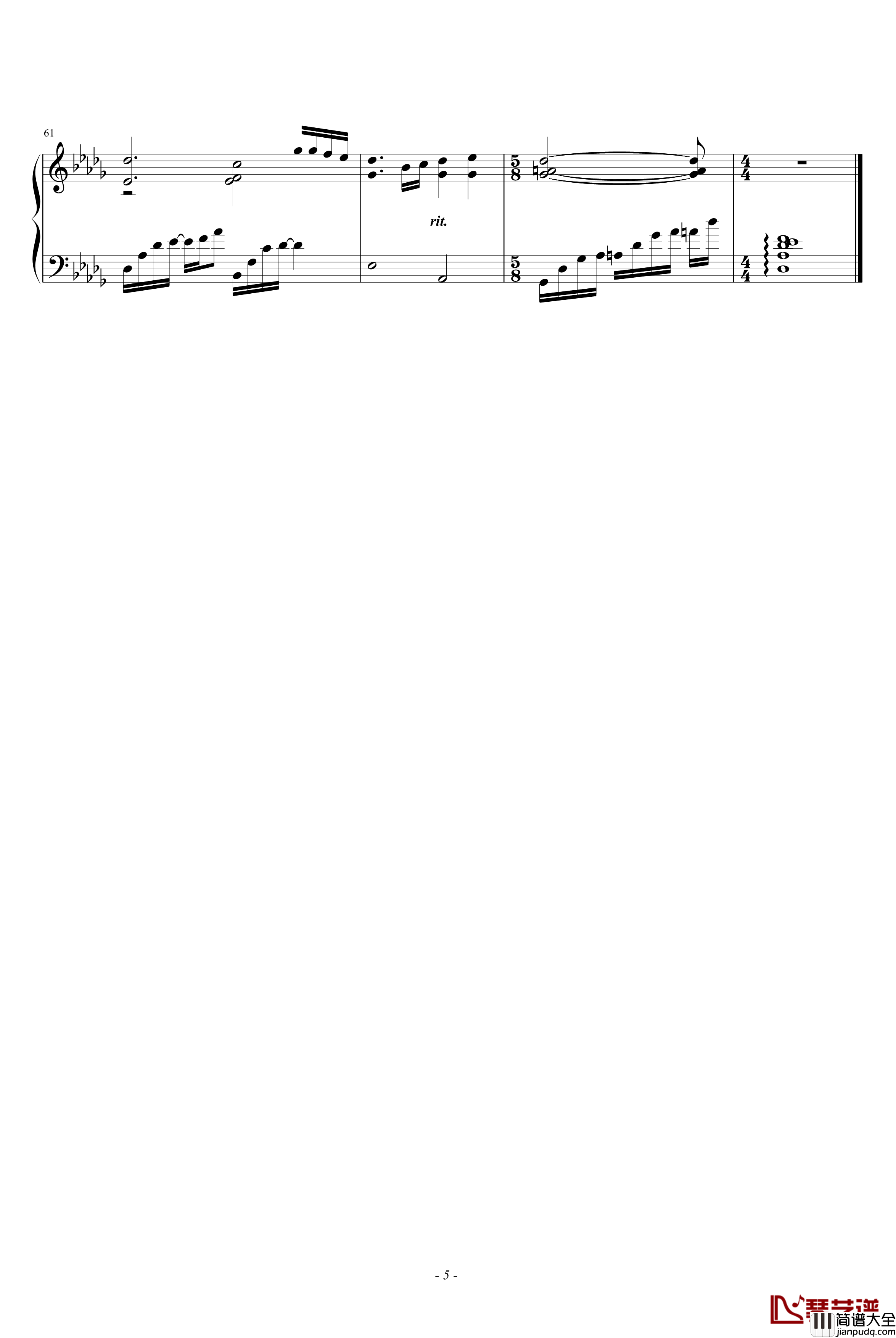 爱しているから钢琴谱_韩日剧