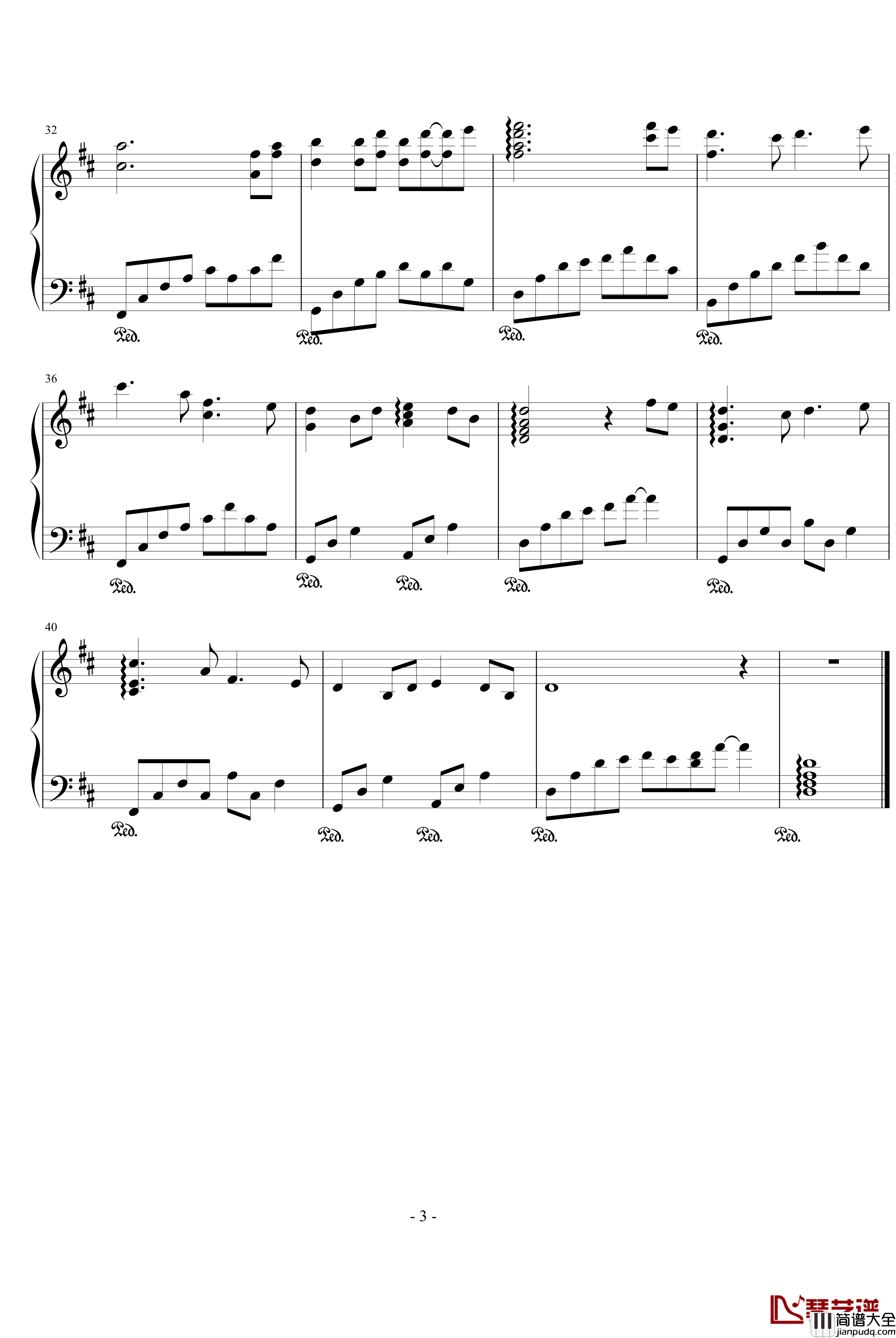 17岁少女的思念钢琴谱_深情の密碼