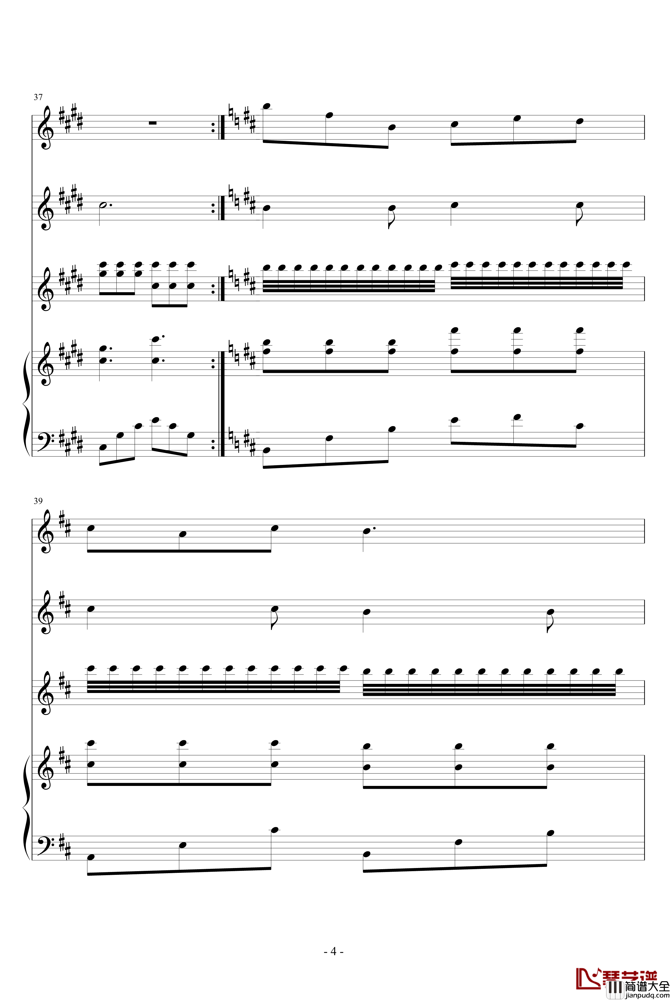 血腥残阳钢琴谱