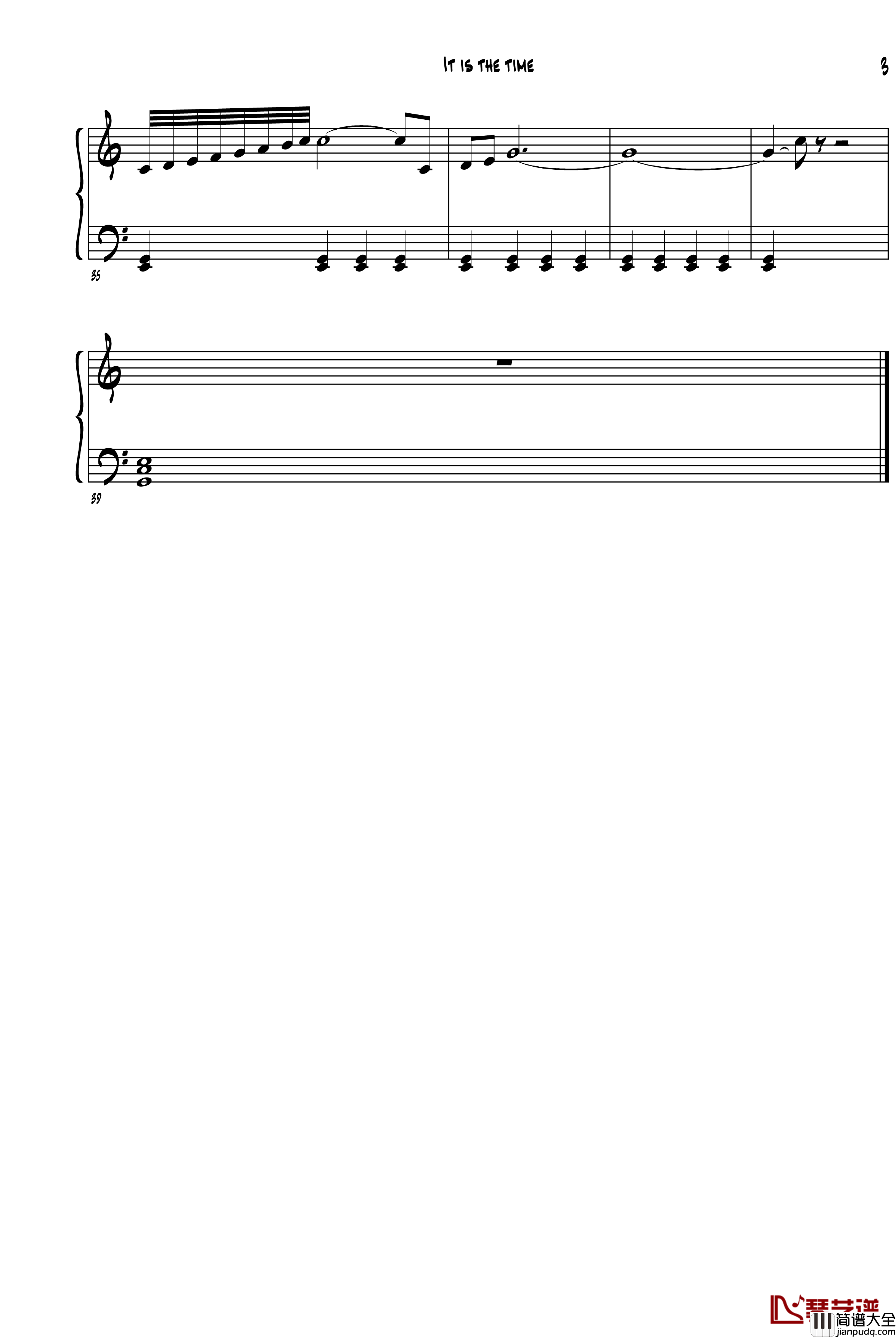 It_is_the_time钢琴谱_georgepotter