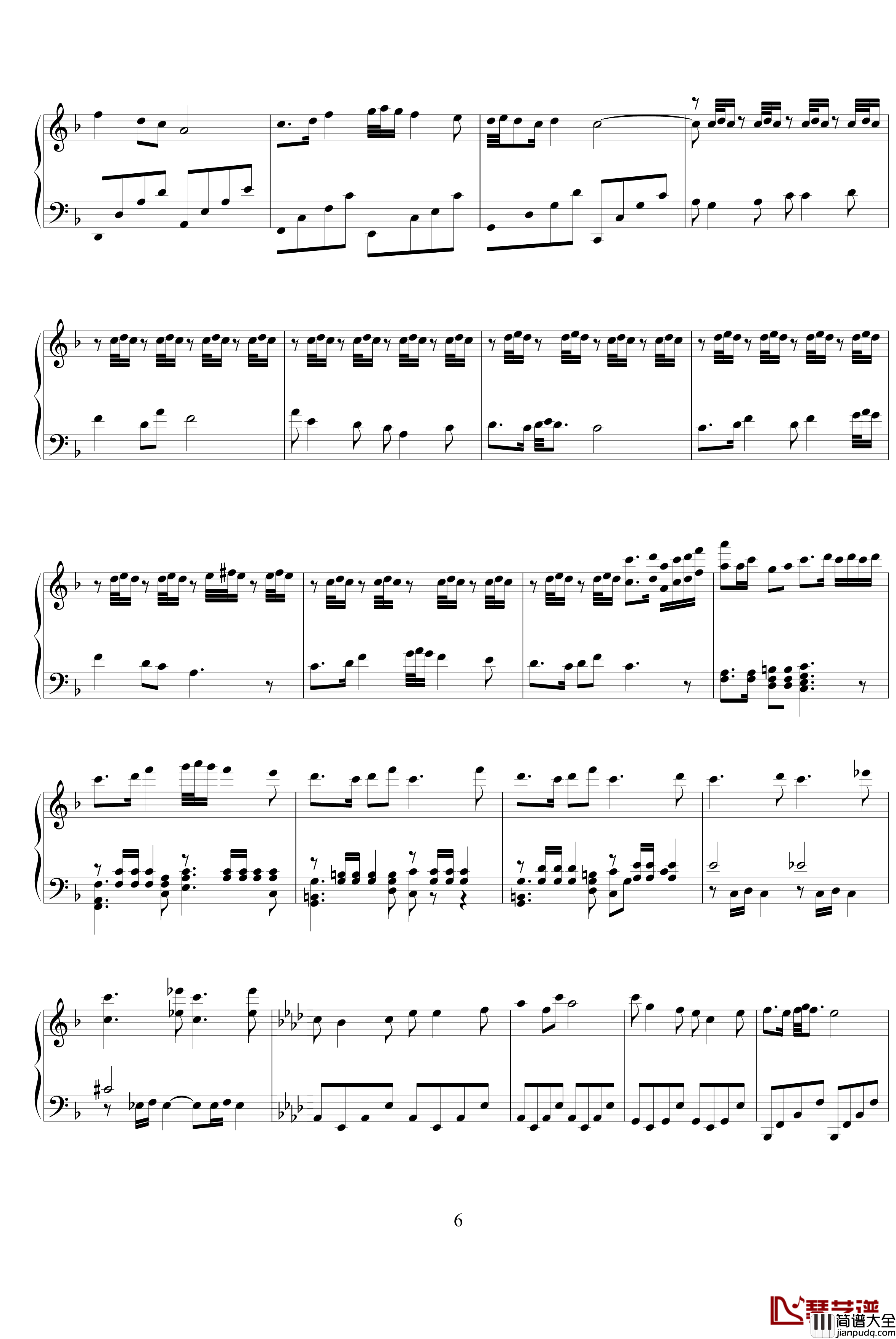 春节序曲钢琴谱_中国名曲