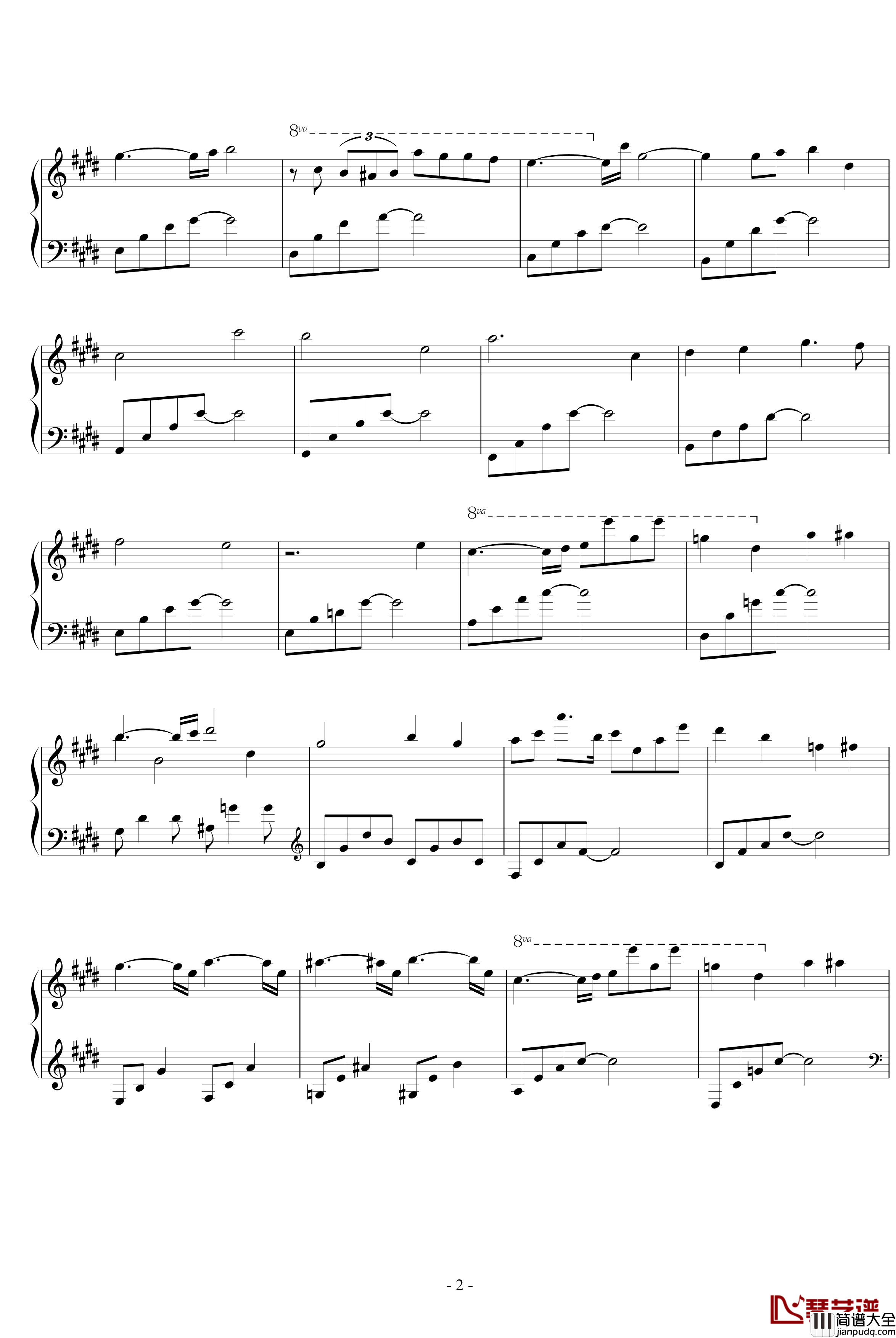 Lake_LouiseII钢琴谱_宁静的极致_仓本裕基