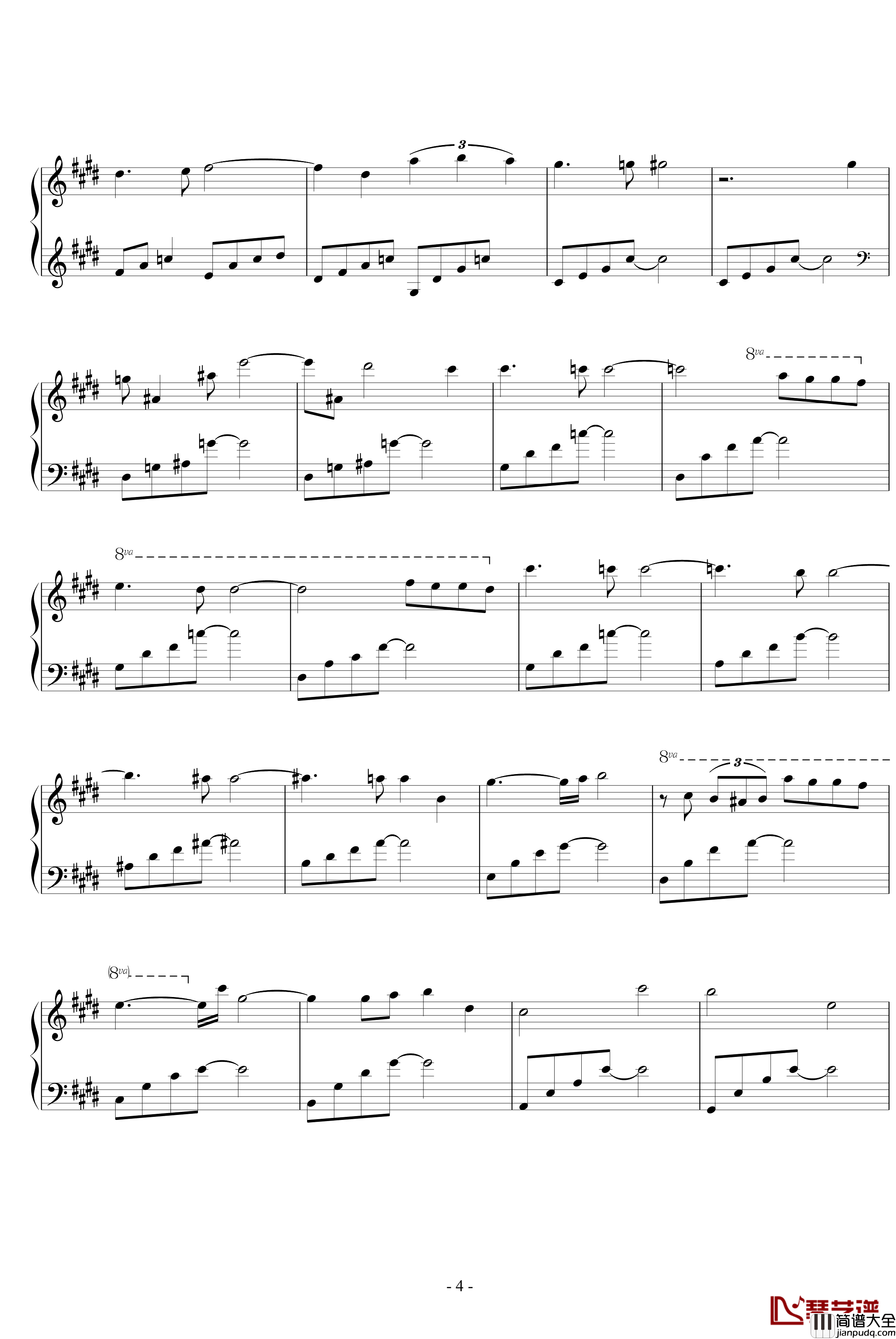 Lake_LouiseII钢琴谱_宁静的极致_仓本裕基