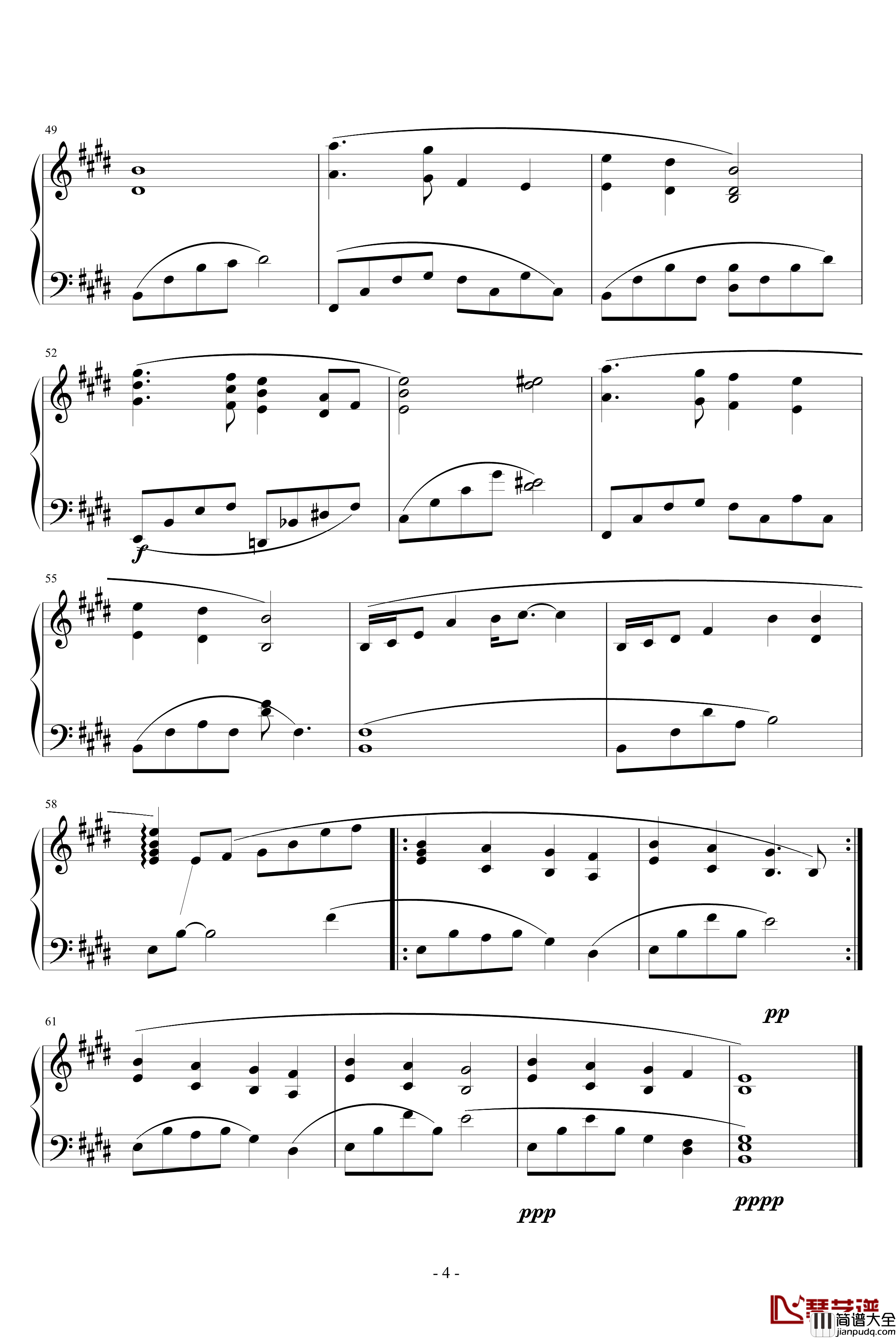 火星金星钢琴谱_Mars_And_Venus_改动后_班得瑞_Bandari