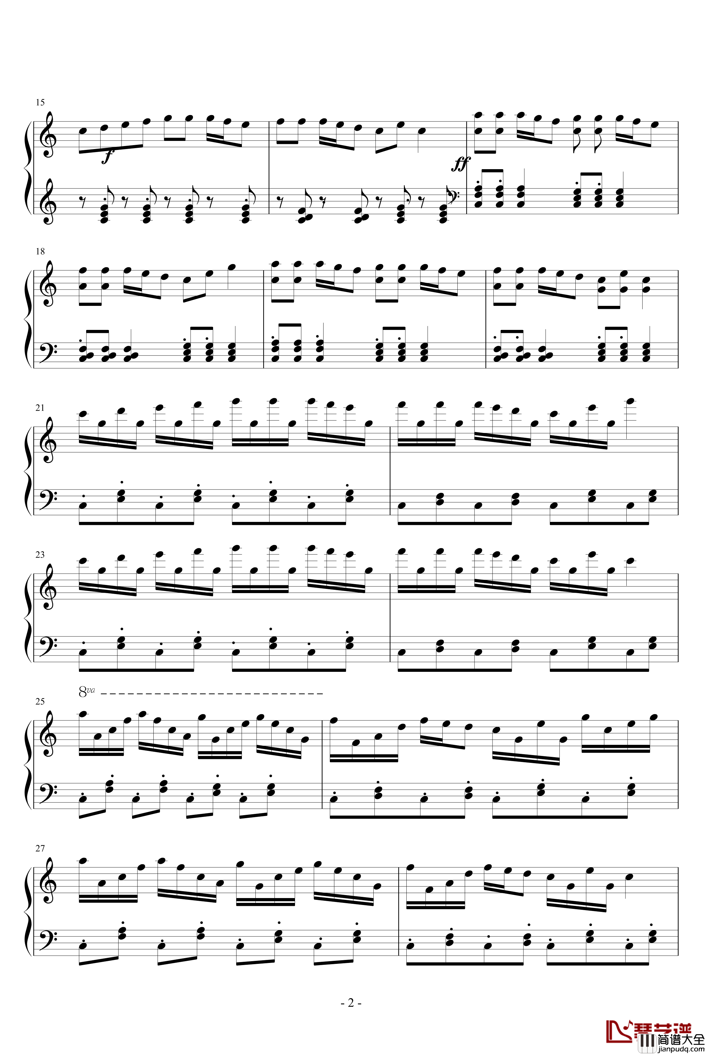 洋娃娃和小熊跳舞钢琴谱_演奏版_影视