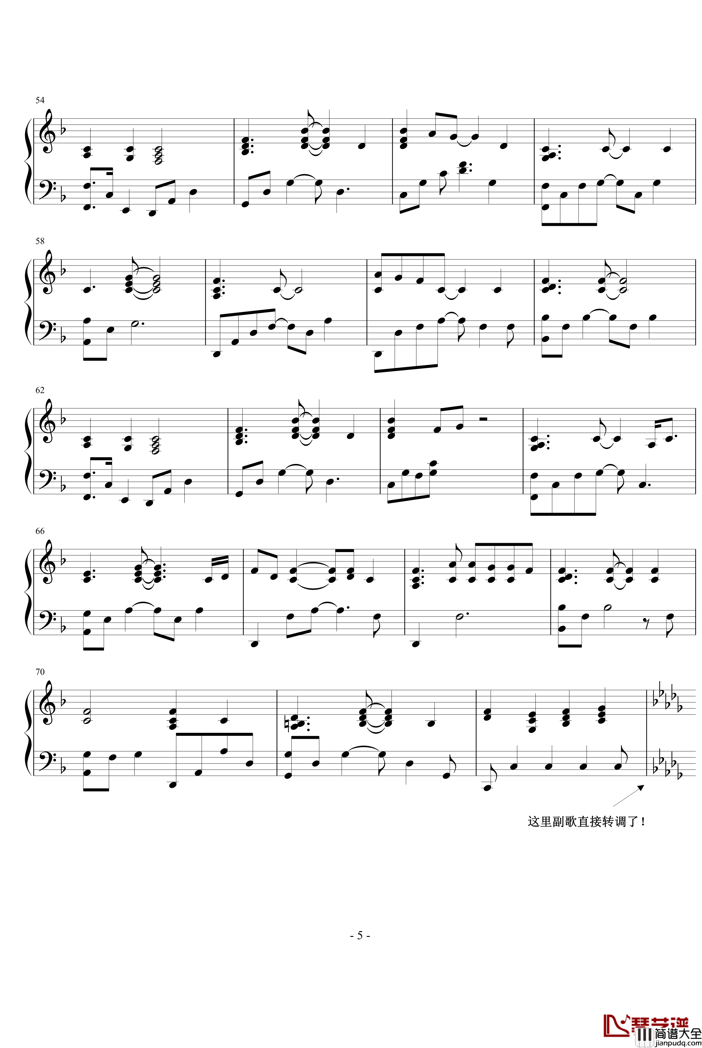 斜马灯钢琴谱_钢琴弹唱_试听在左边_daerwill