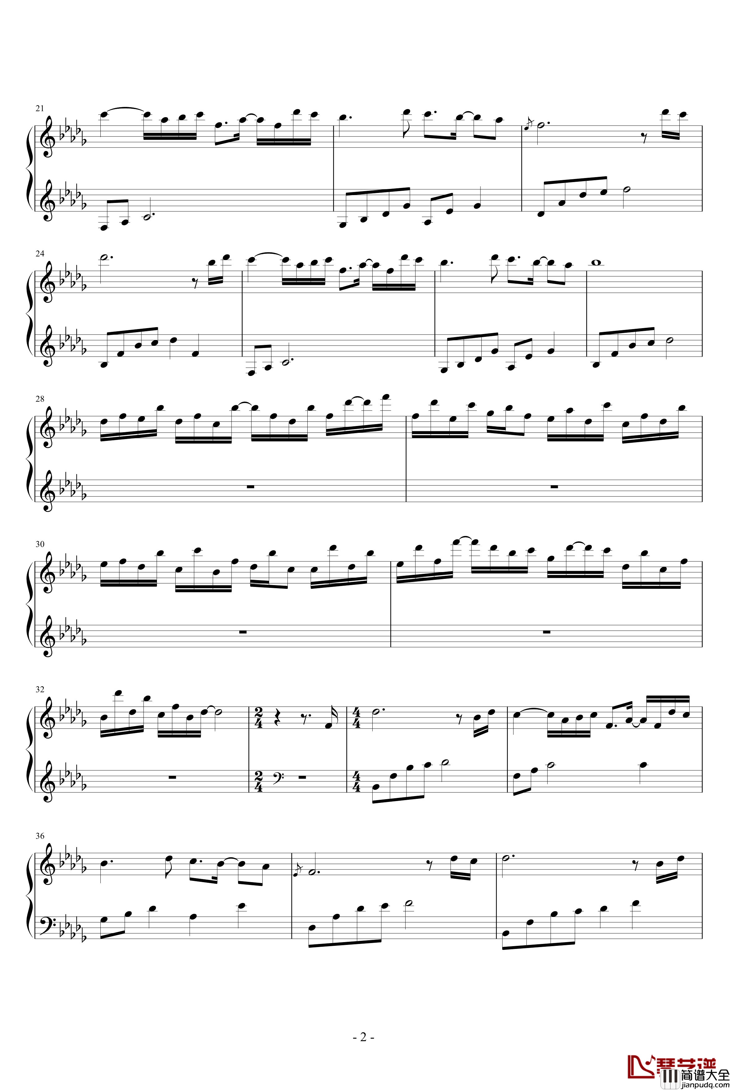 空房間钢琴谱_修改_EMRTY_ROOM