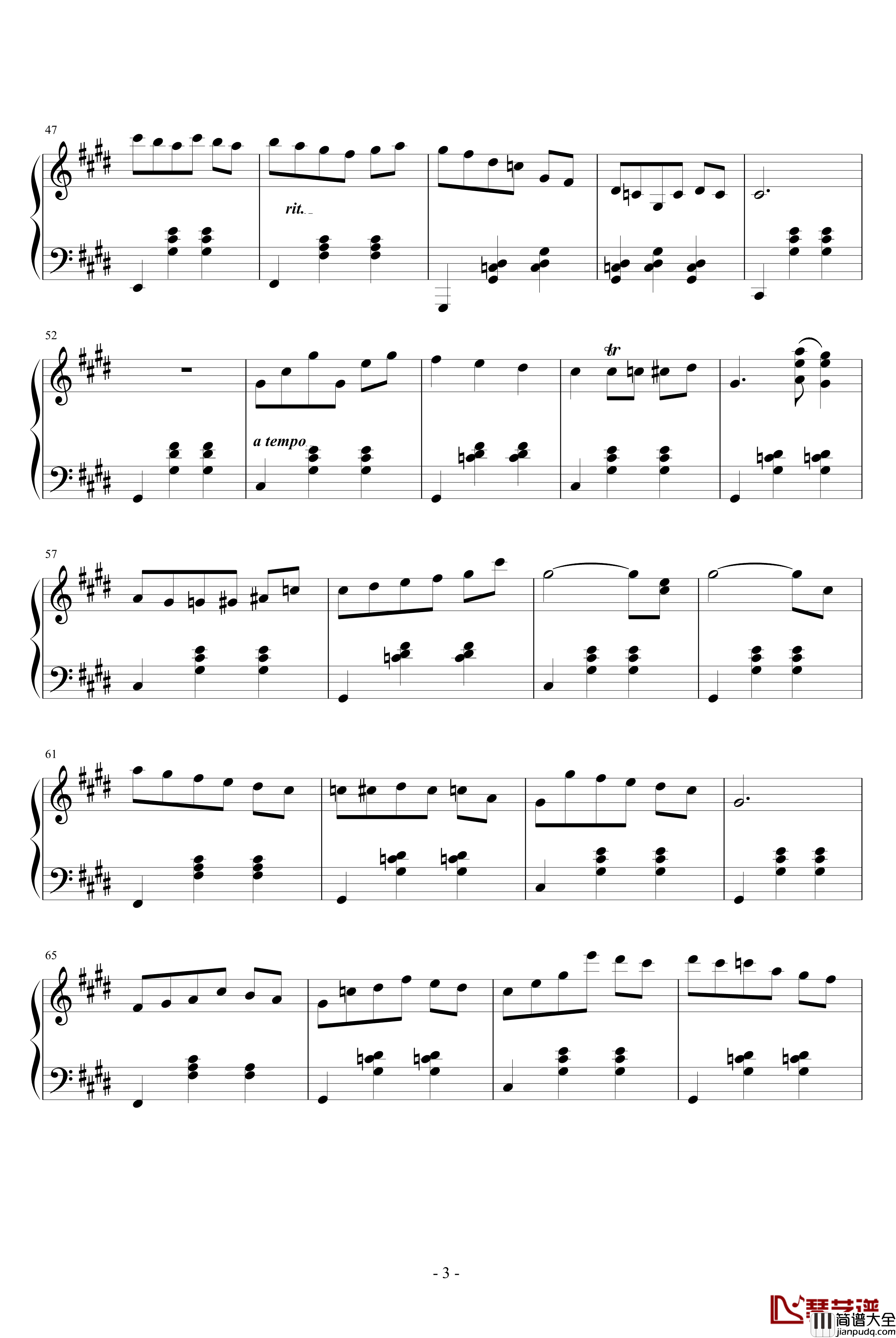 说给肖邦听钢琴谱_西瓜小洛_Tim_zheng