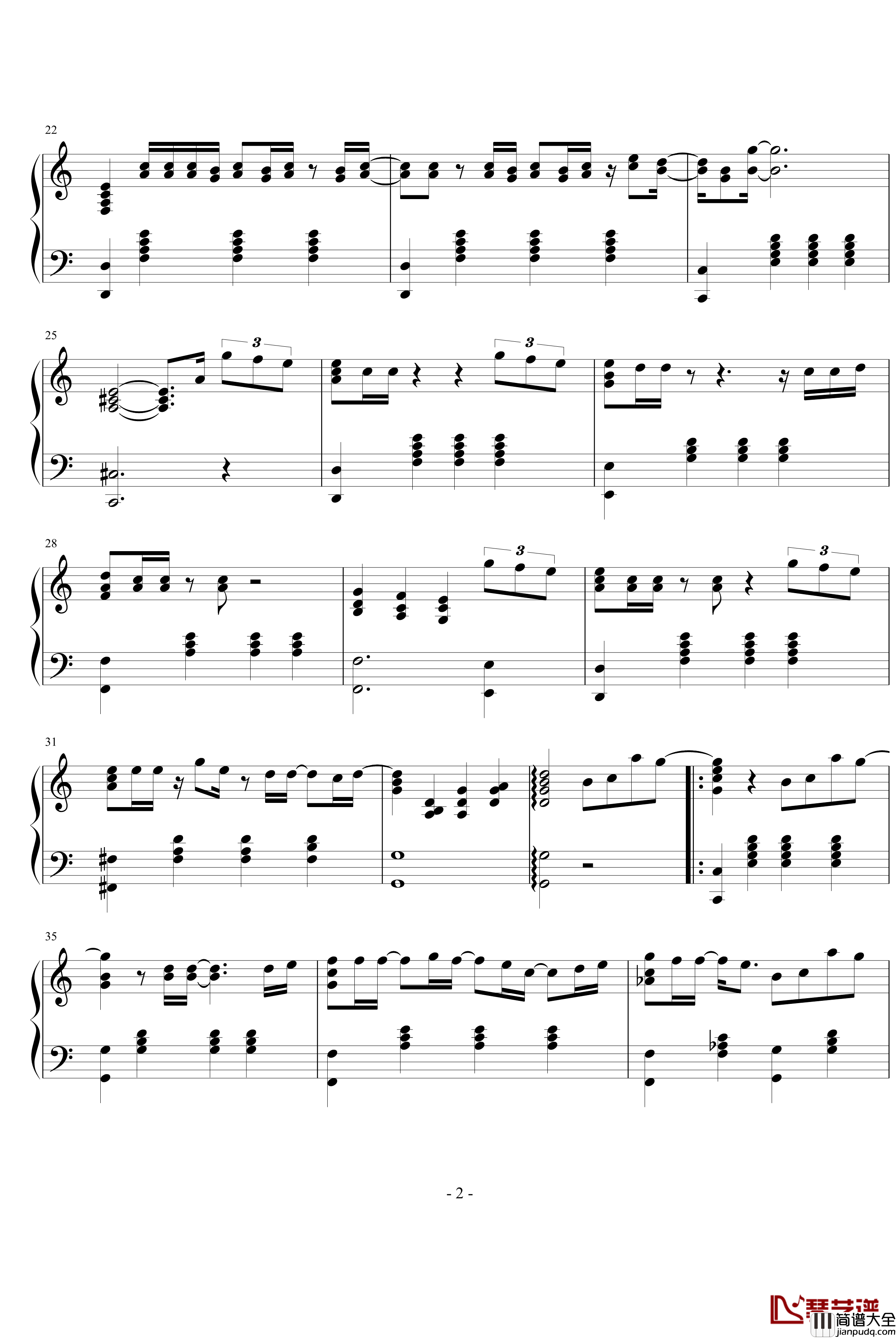 Kissしたまま、さよなら钢琴谱_东方神起